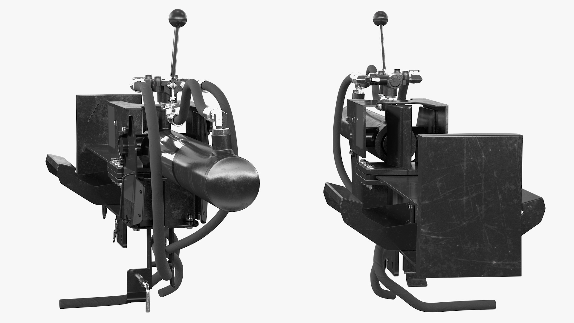 Hydraulic Log Splitter 3D