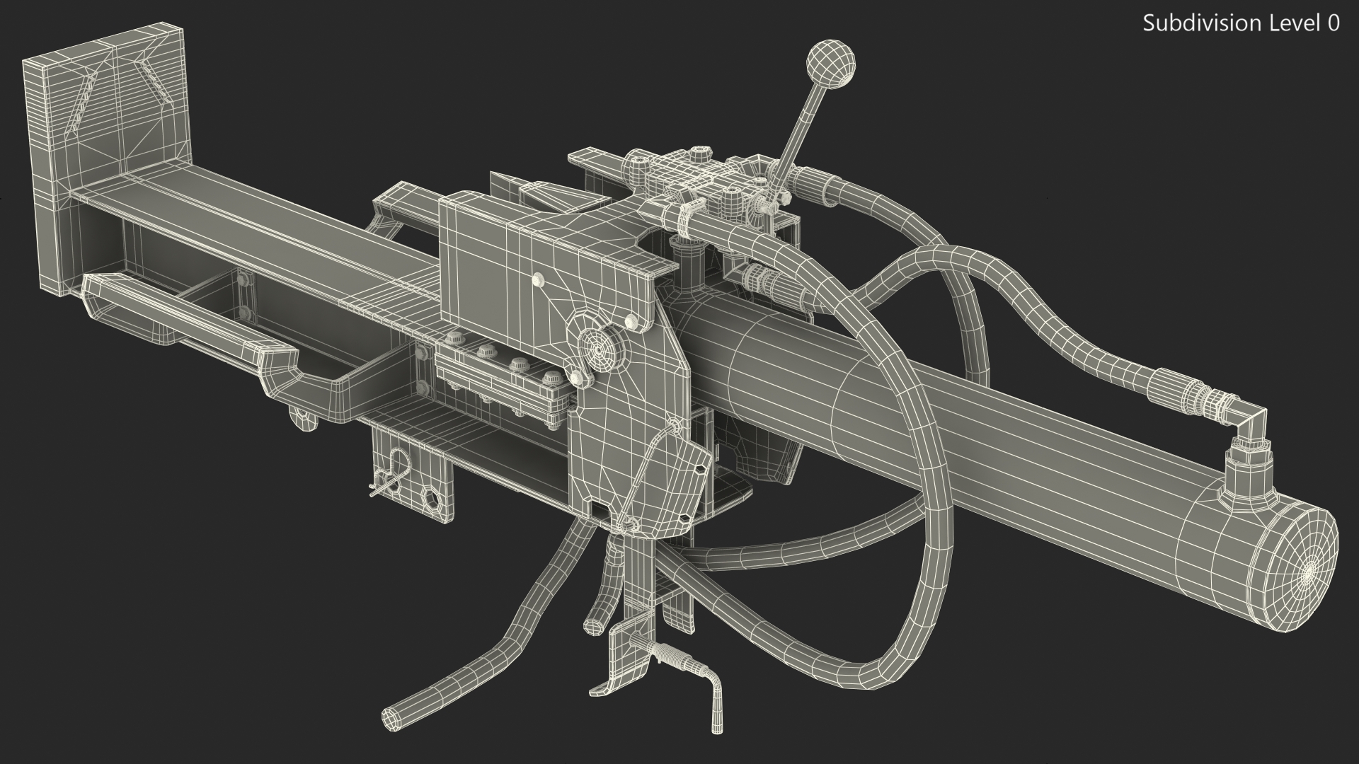 Hydraulic Log Splitter 3D