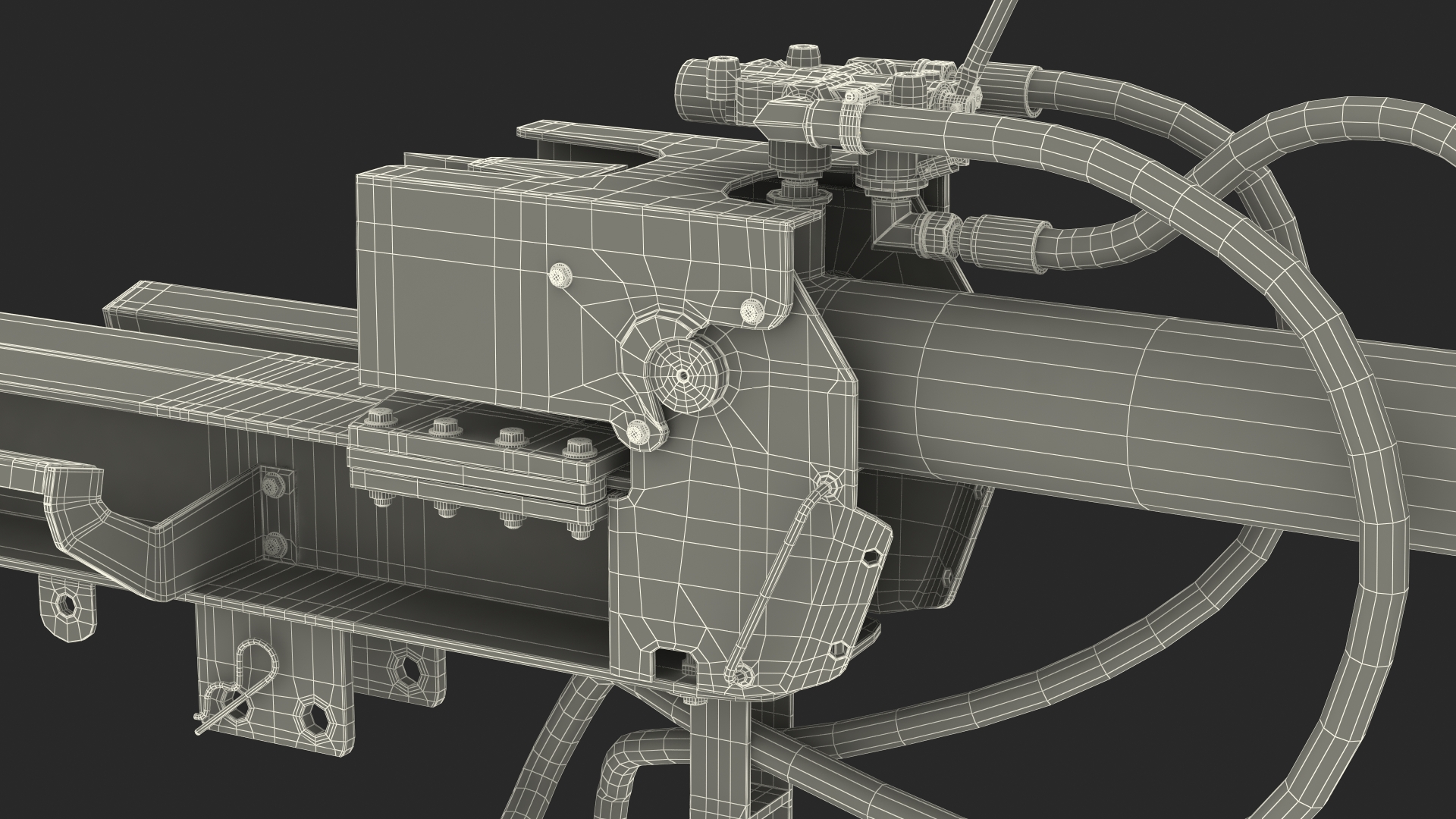 Hydraulic Log Splitter 3D