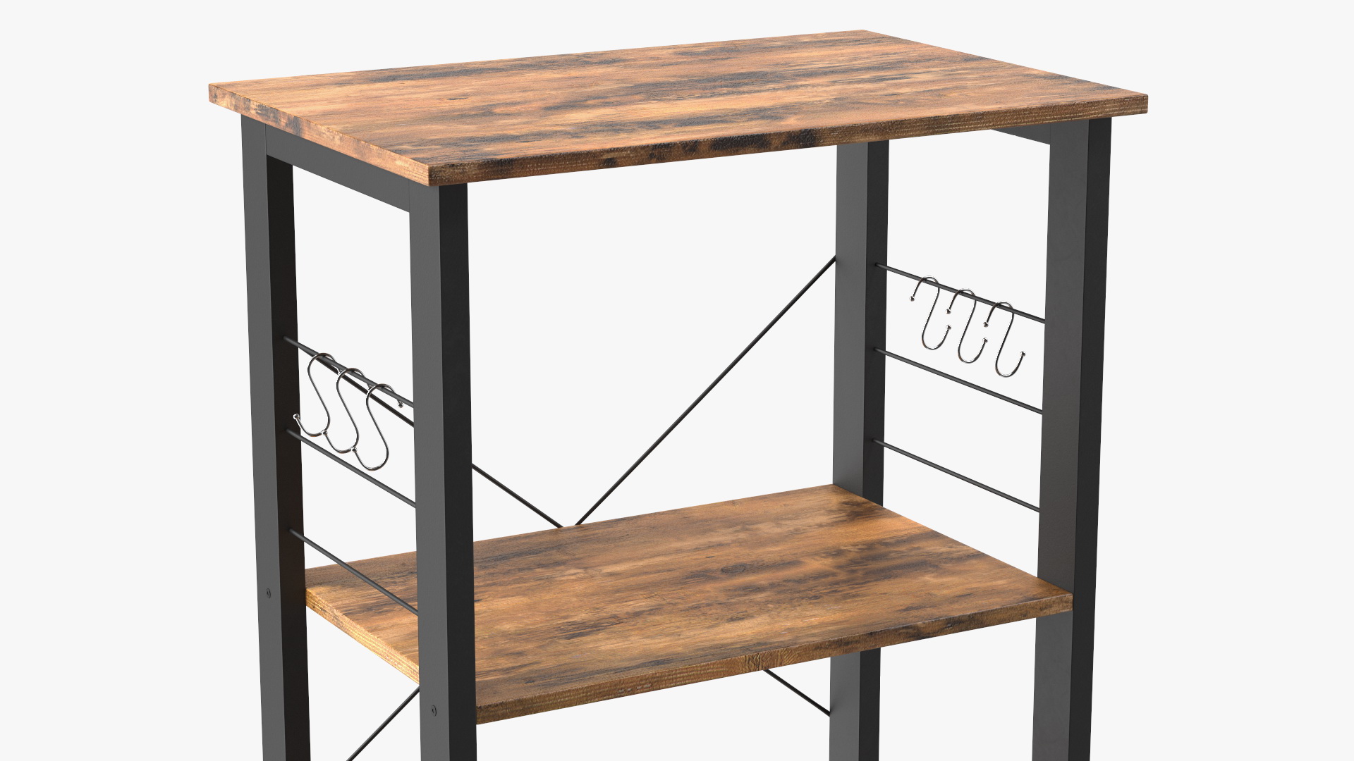 Drew Wood Kitchen Cart 3D