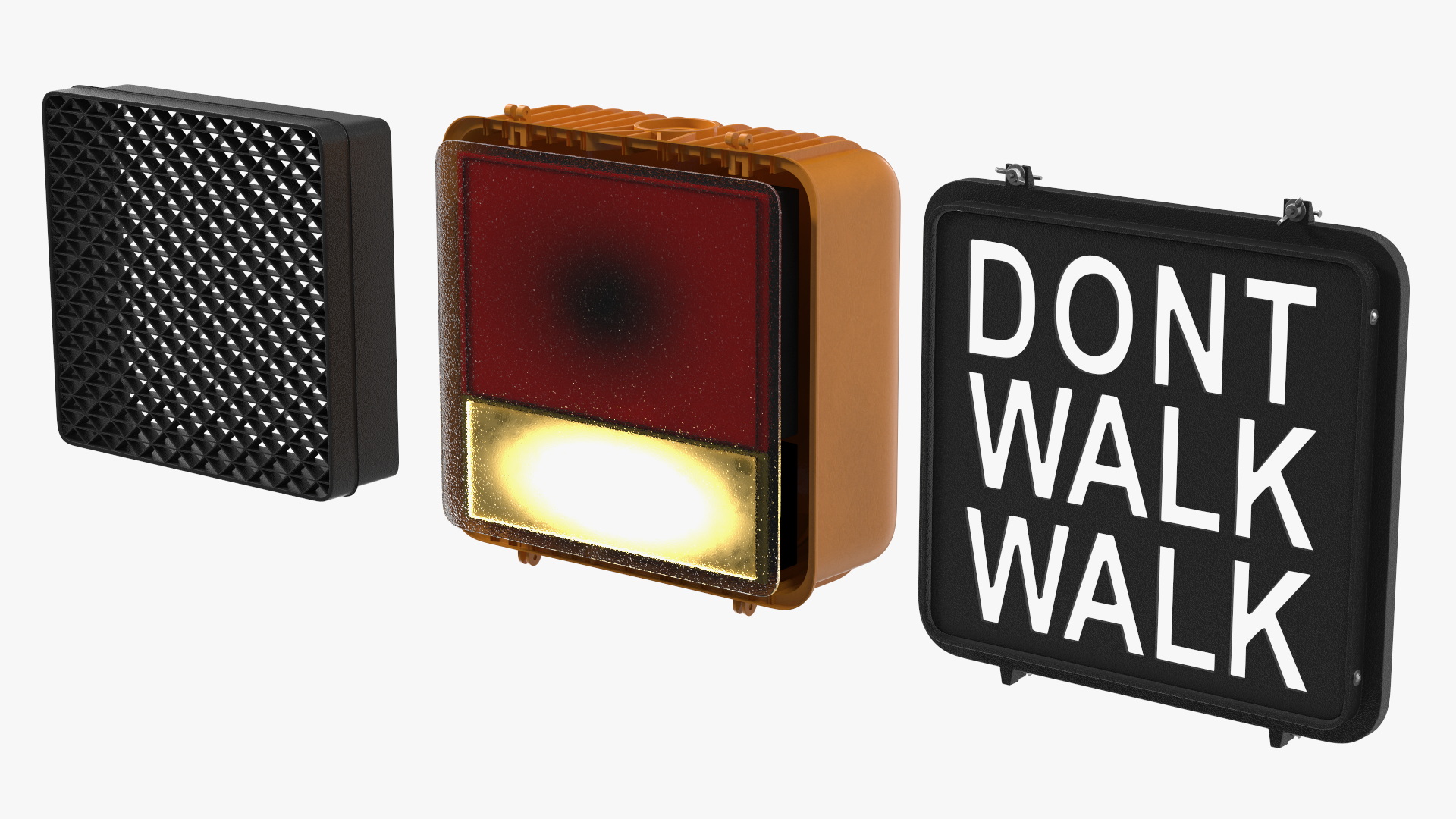 Pedestrian Walk Signal 3D