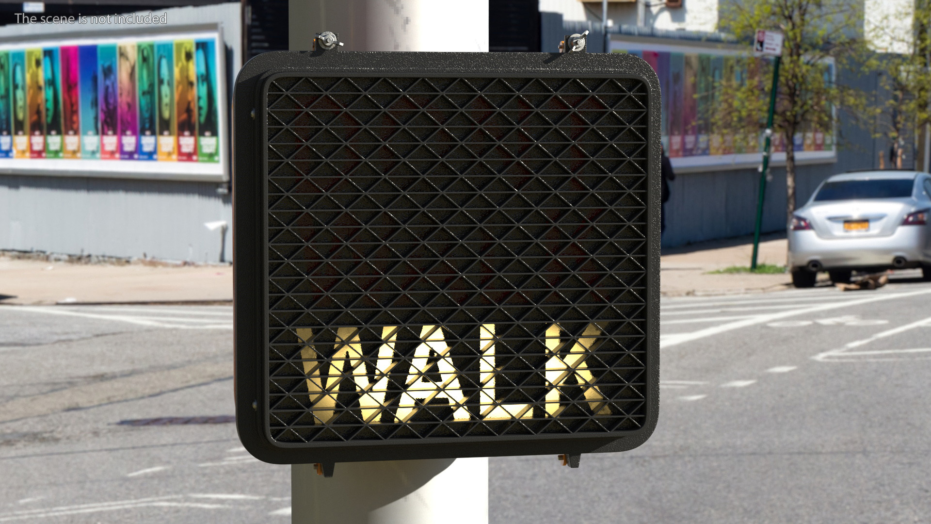 Pedestrian Walk Signal 3D