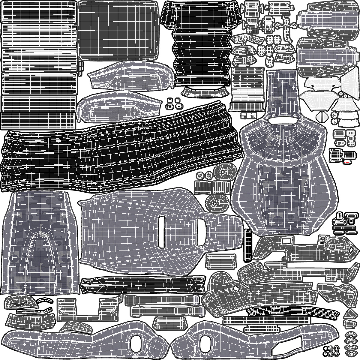 3D Commercial Truck Driver Seat model