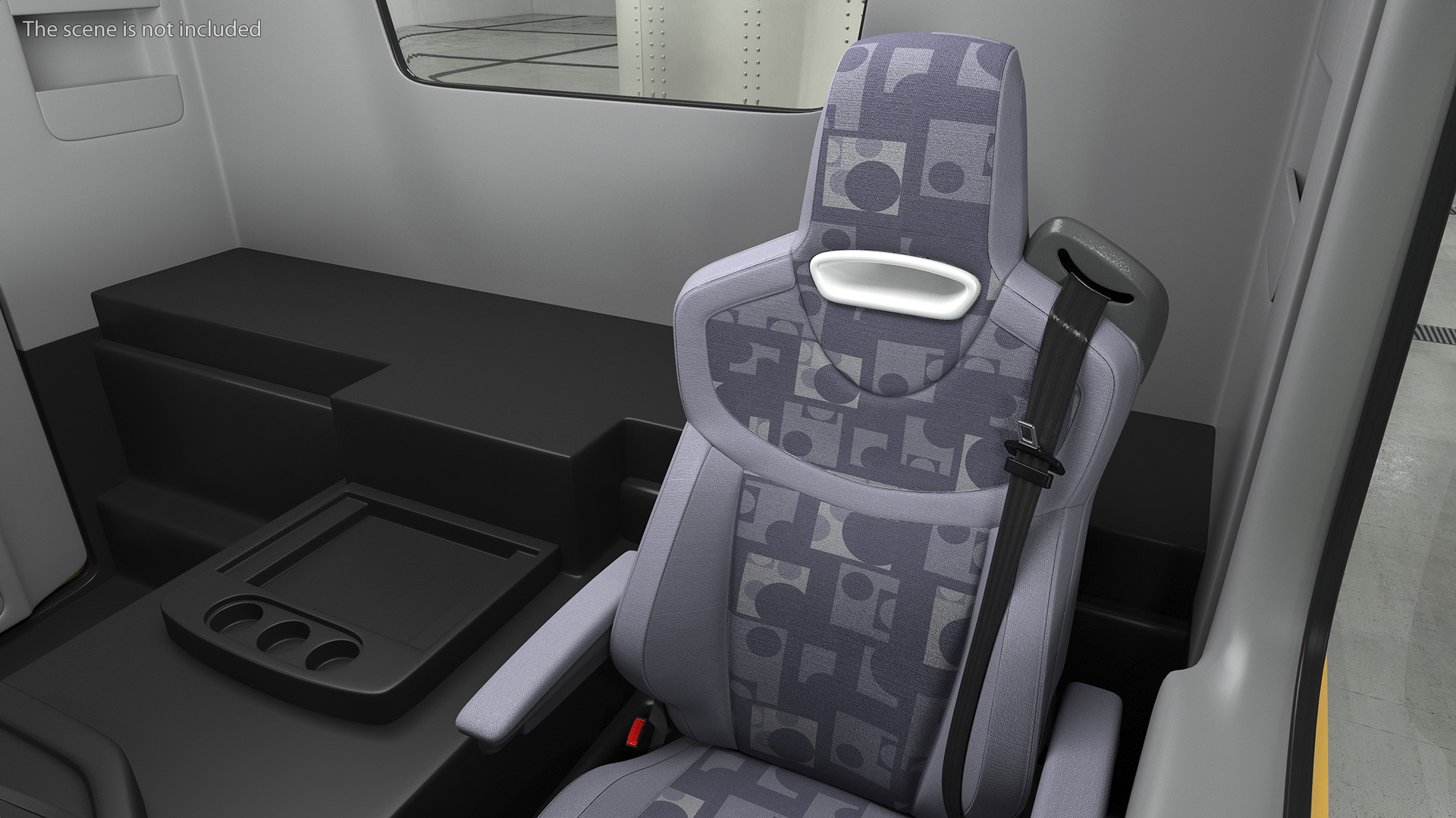 3D Commercial Truck Driver Seat model