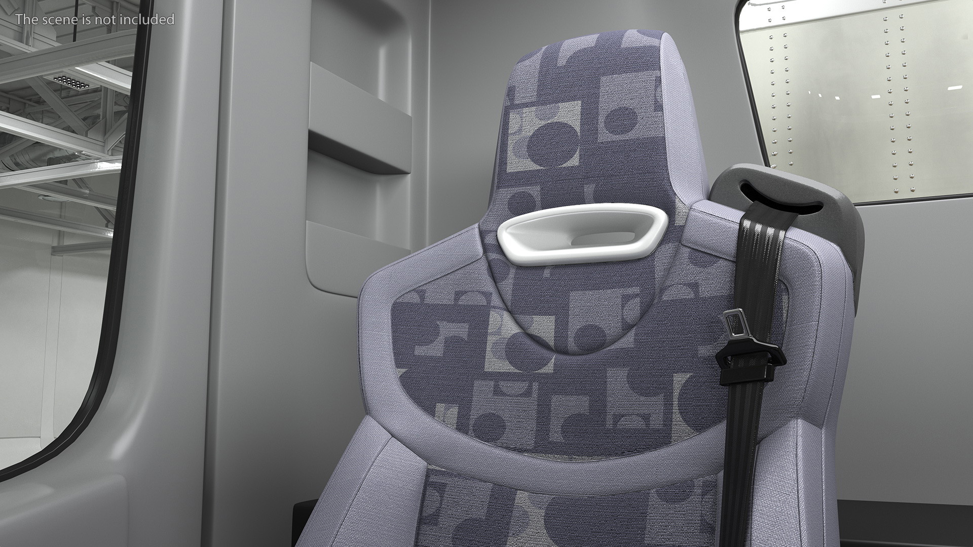 3D Commercial Truck Driver Seat model