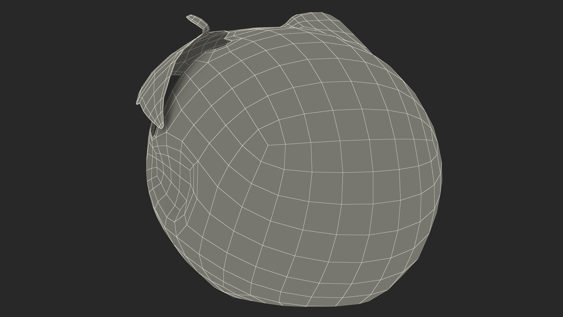 3D Cracked Turtle Egg model