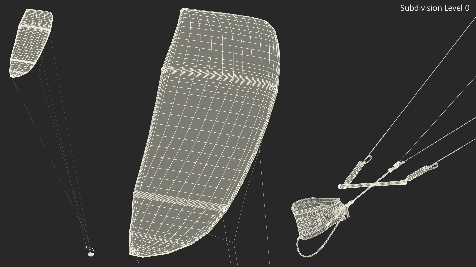 Slingshot Kite 3D model