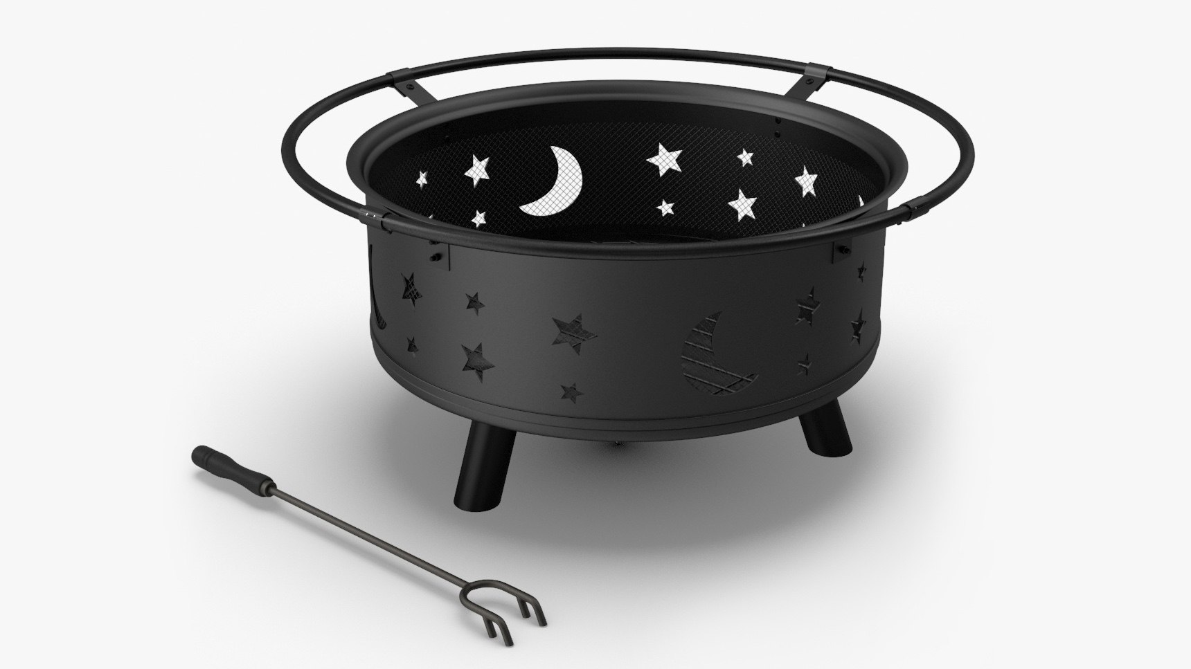 Open Fire Pit Empty 3D model