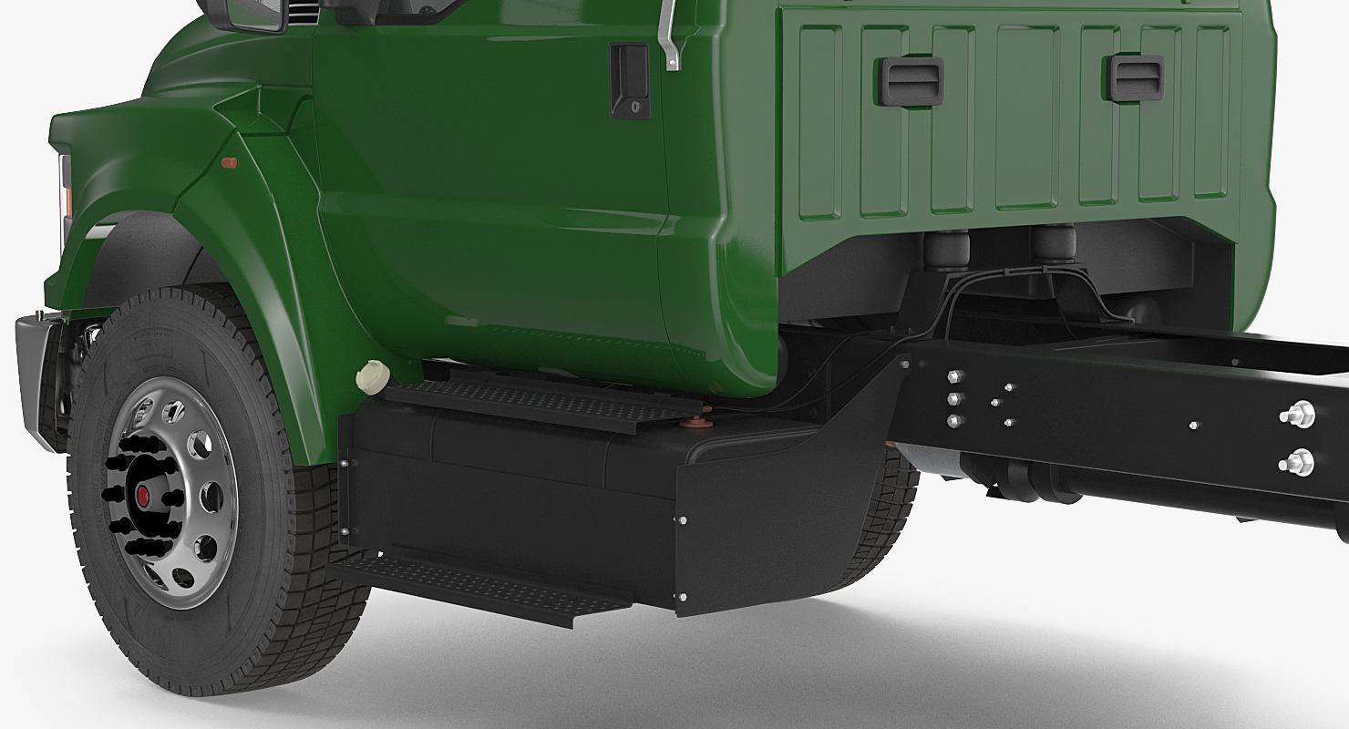 3D model Crew Cab Chassis Truck Generic