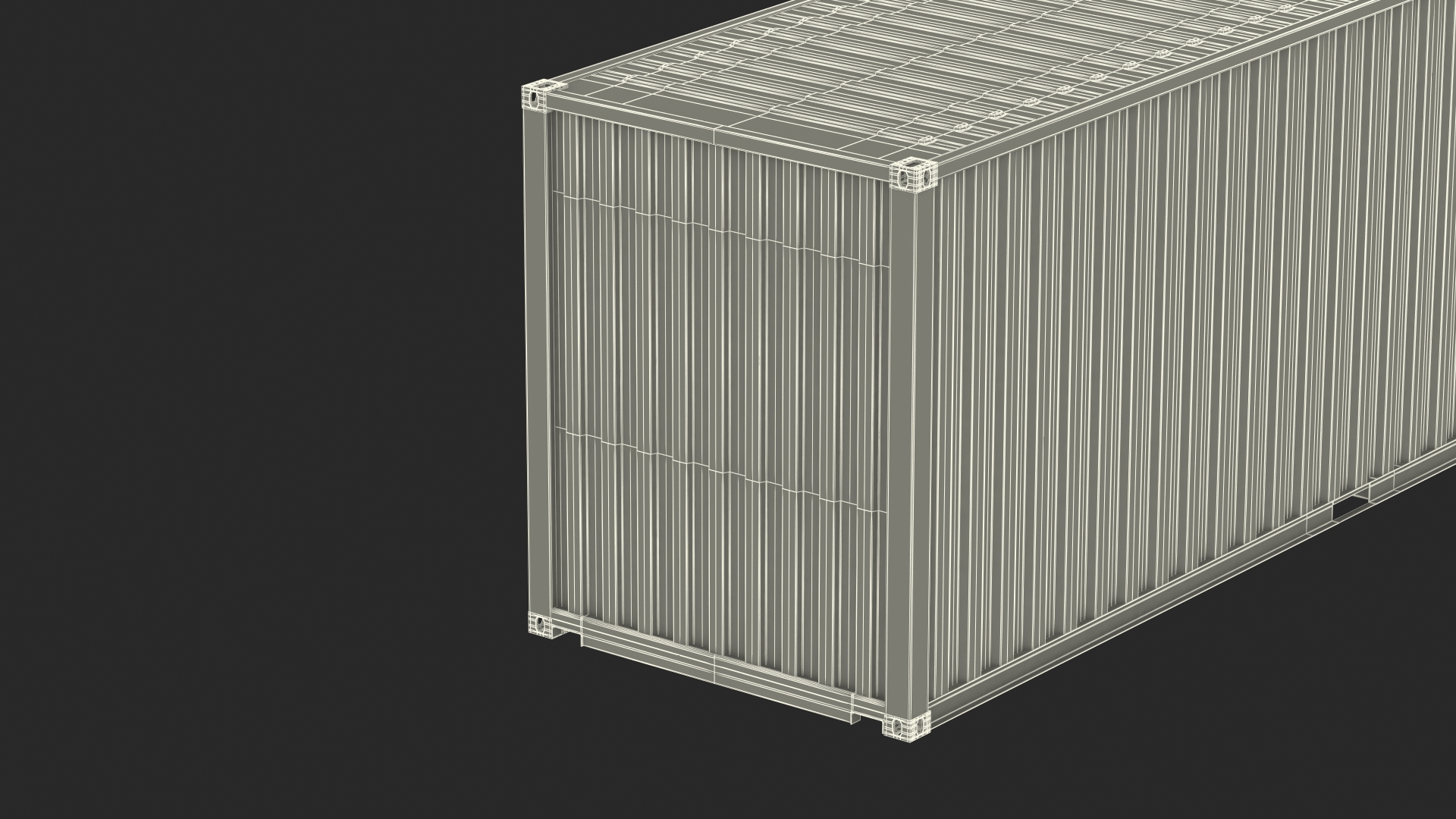 Container Office Green 3D