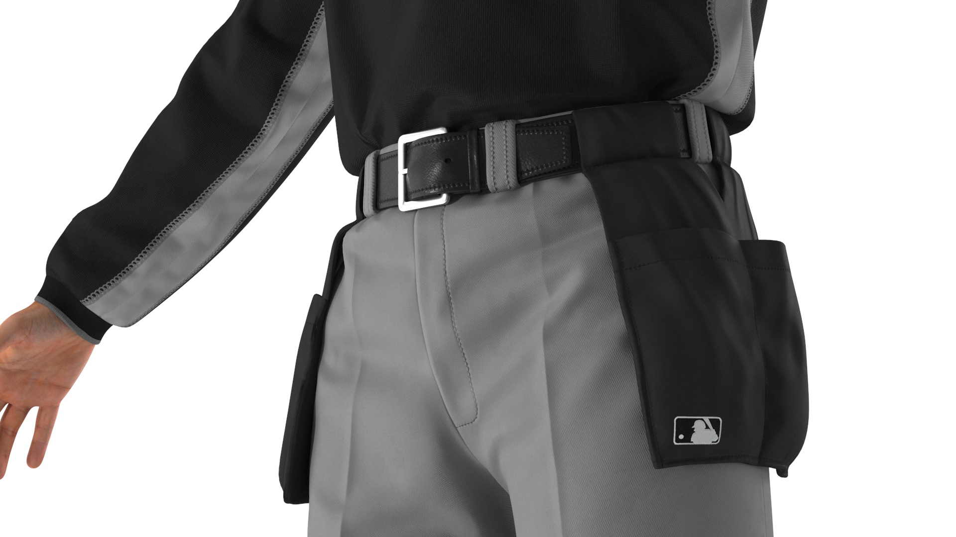 3D Baseball Umpire in Cap Basic Pose model