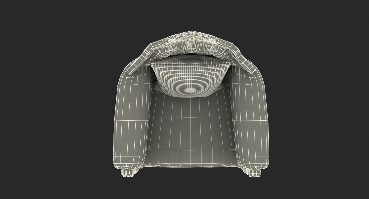 3D Throne Chair Small model