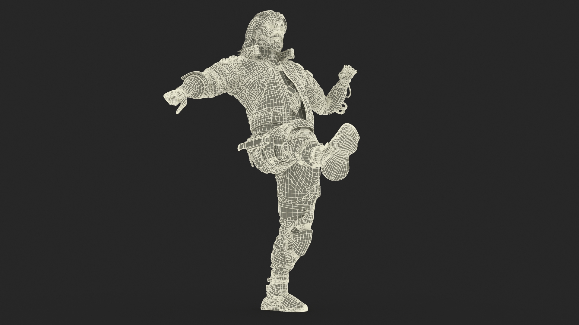 3D Cyberpunk 2077 Geralt Character Rigged model