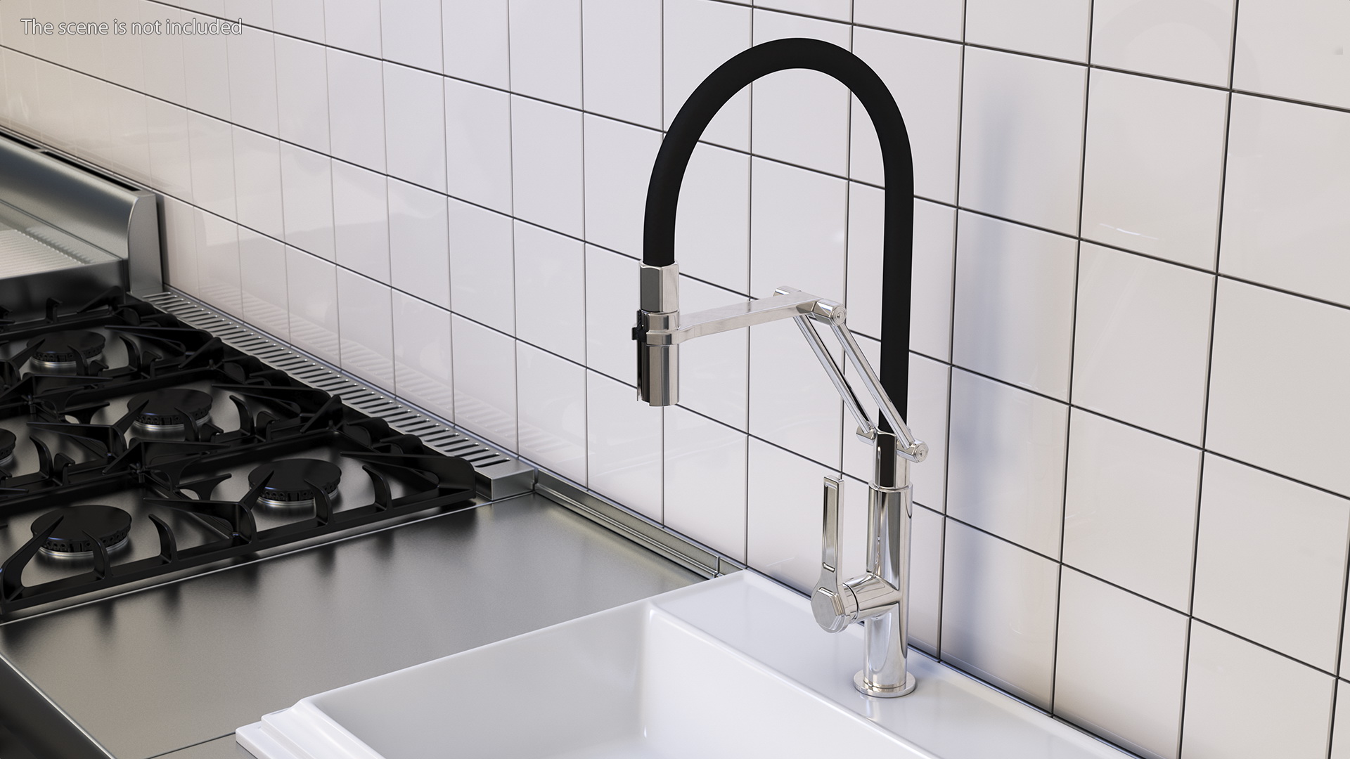 Professional Deck Mounted Kitchen Tap 3D