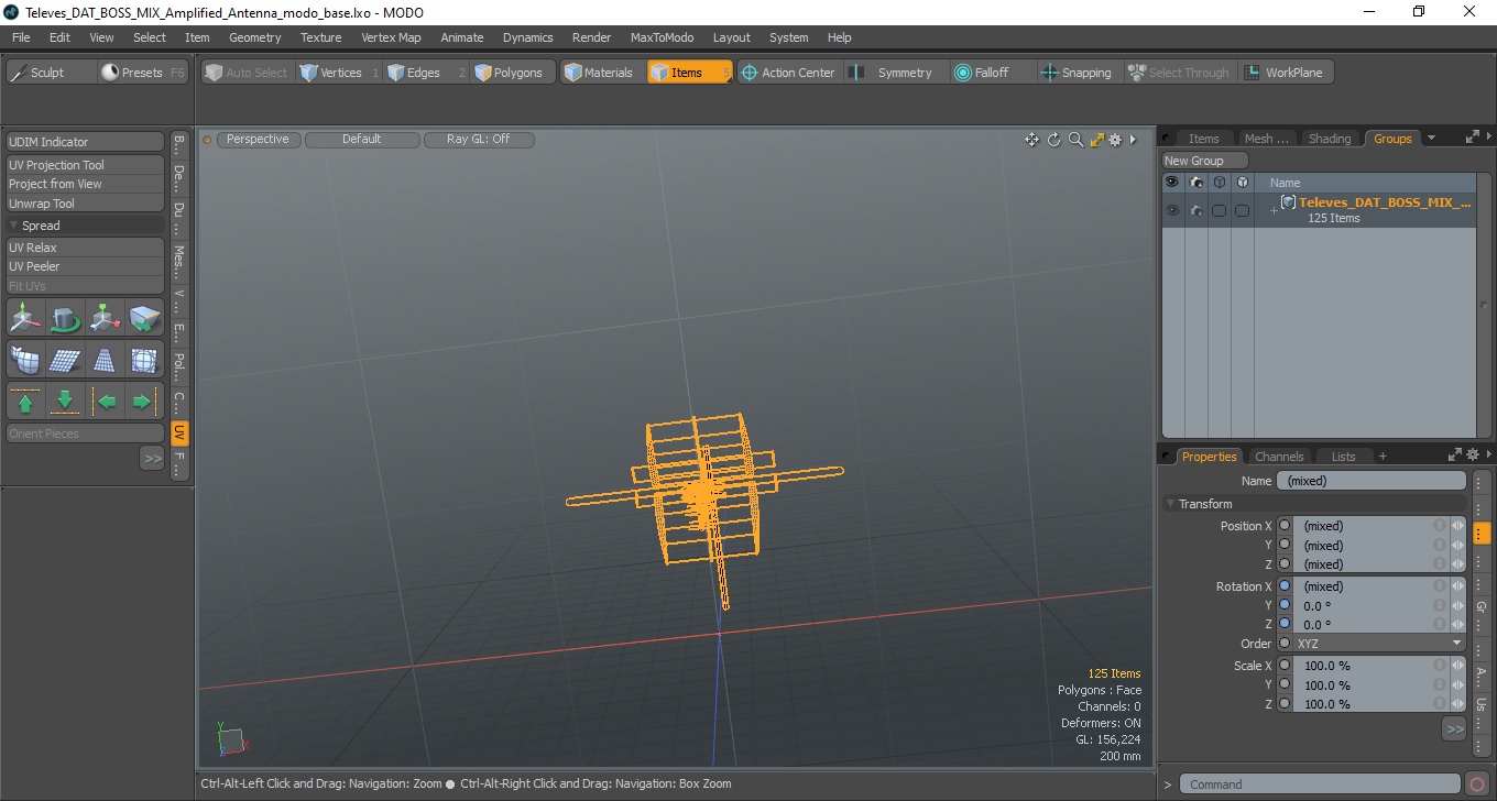 3D Televes DAT BOSS MIX Amplified Antenna model