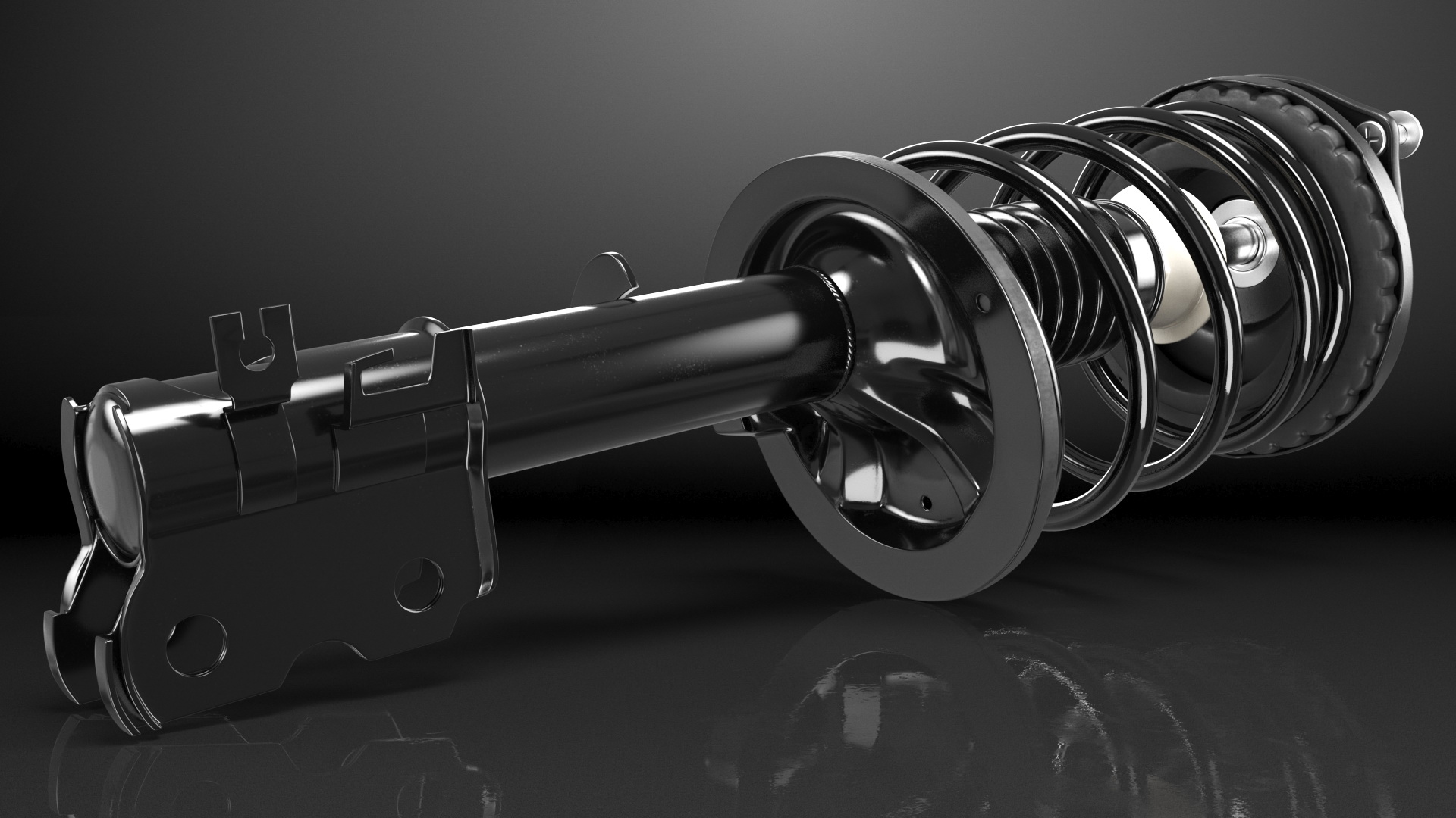 Front Shock Absorber Rod 3D model