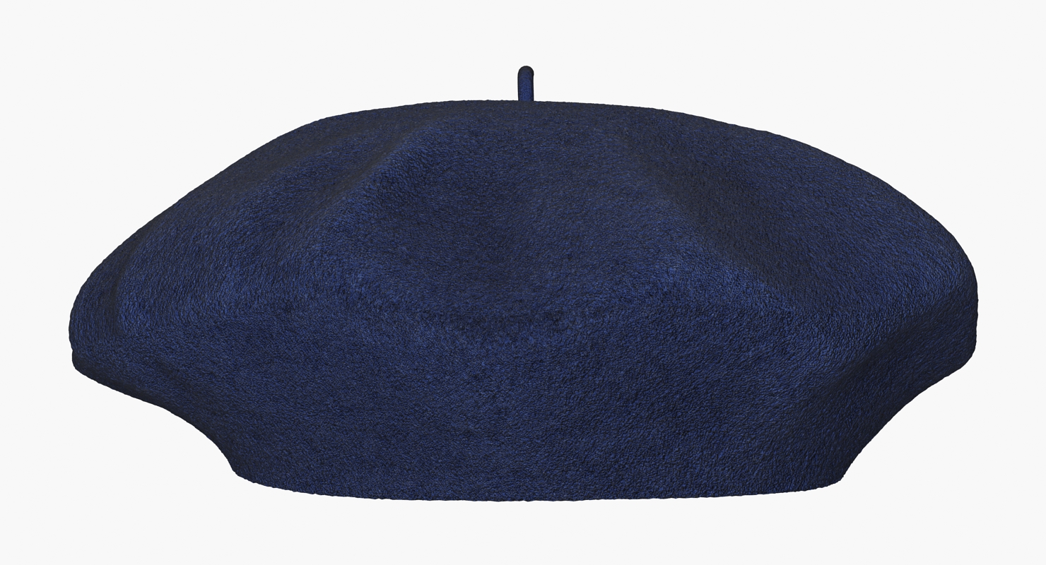 3D model Wool Blue Beret