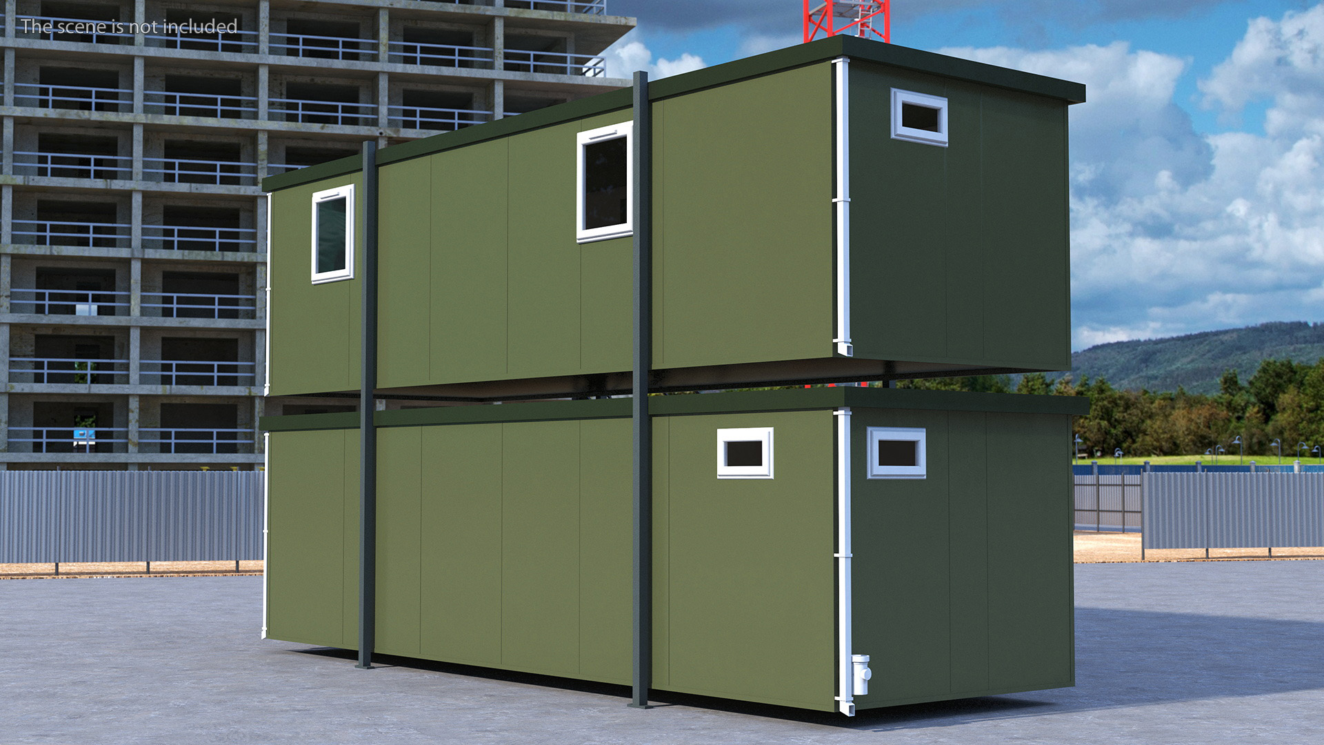 3D Prefabricated Portable Two Story Building