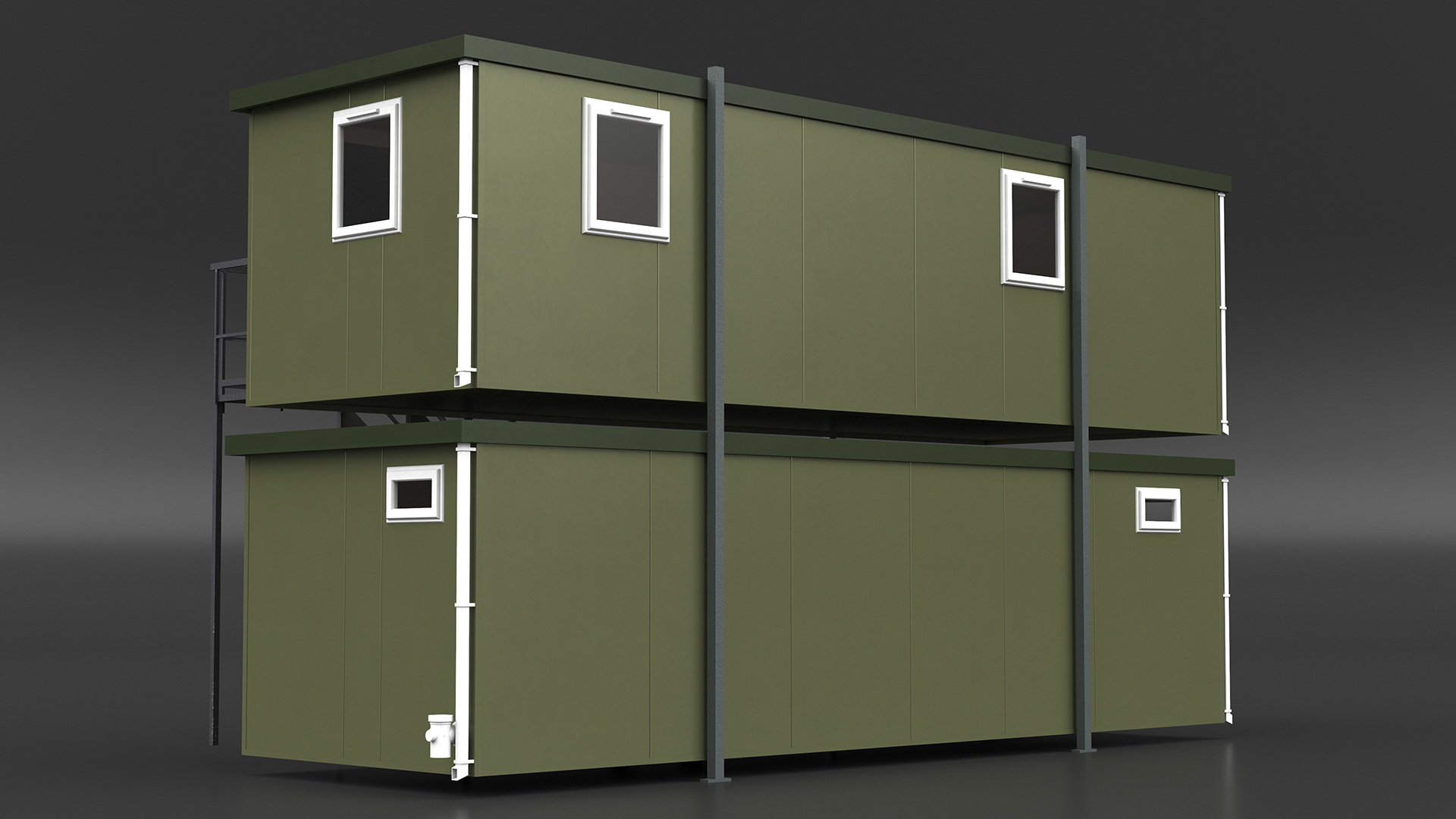 3D Prefabricated Portable Two Story Building