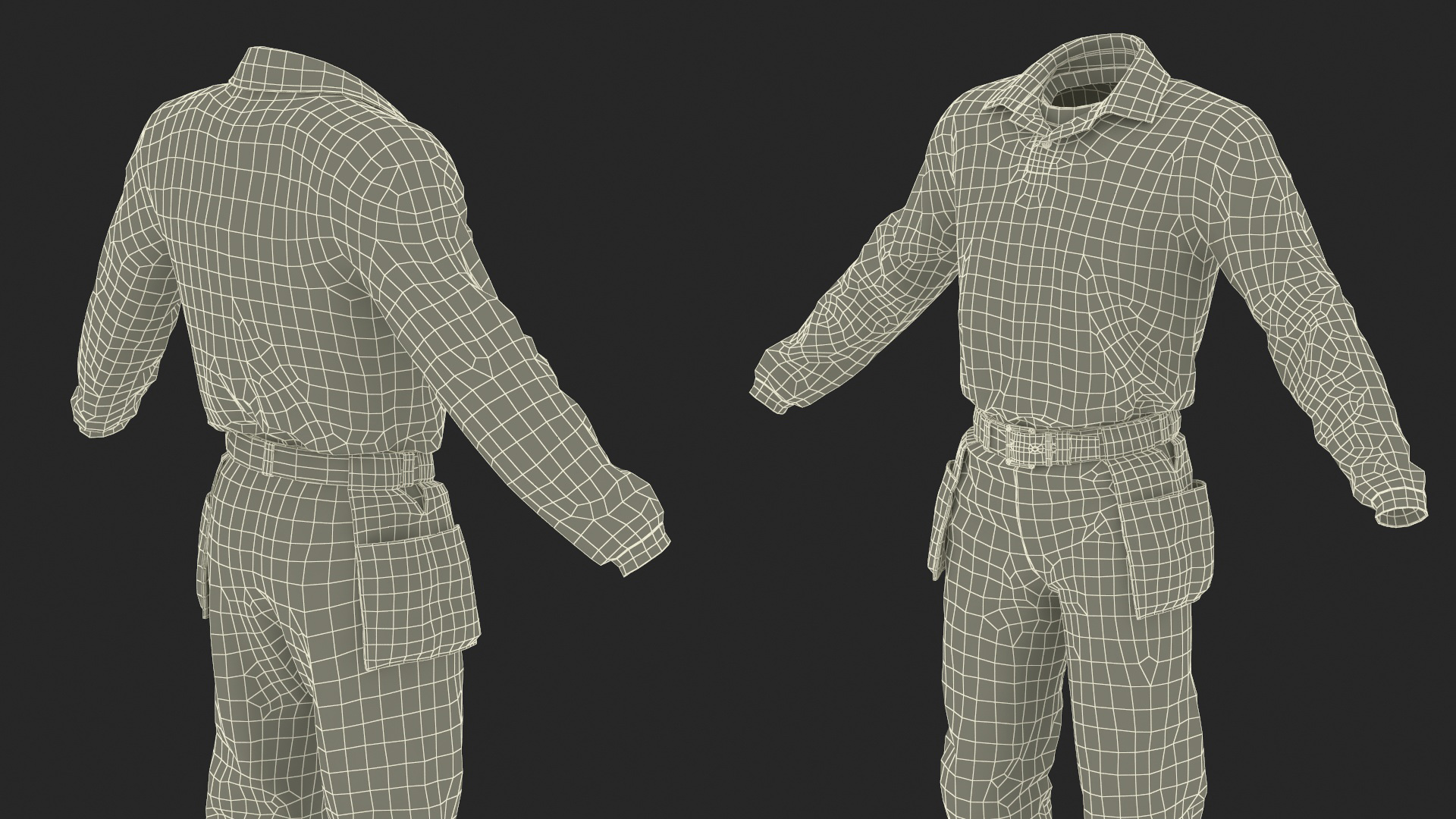 3D Baseball Umpire Uniform model