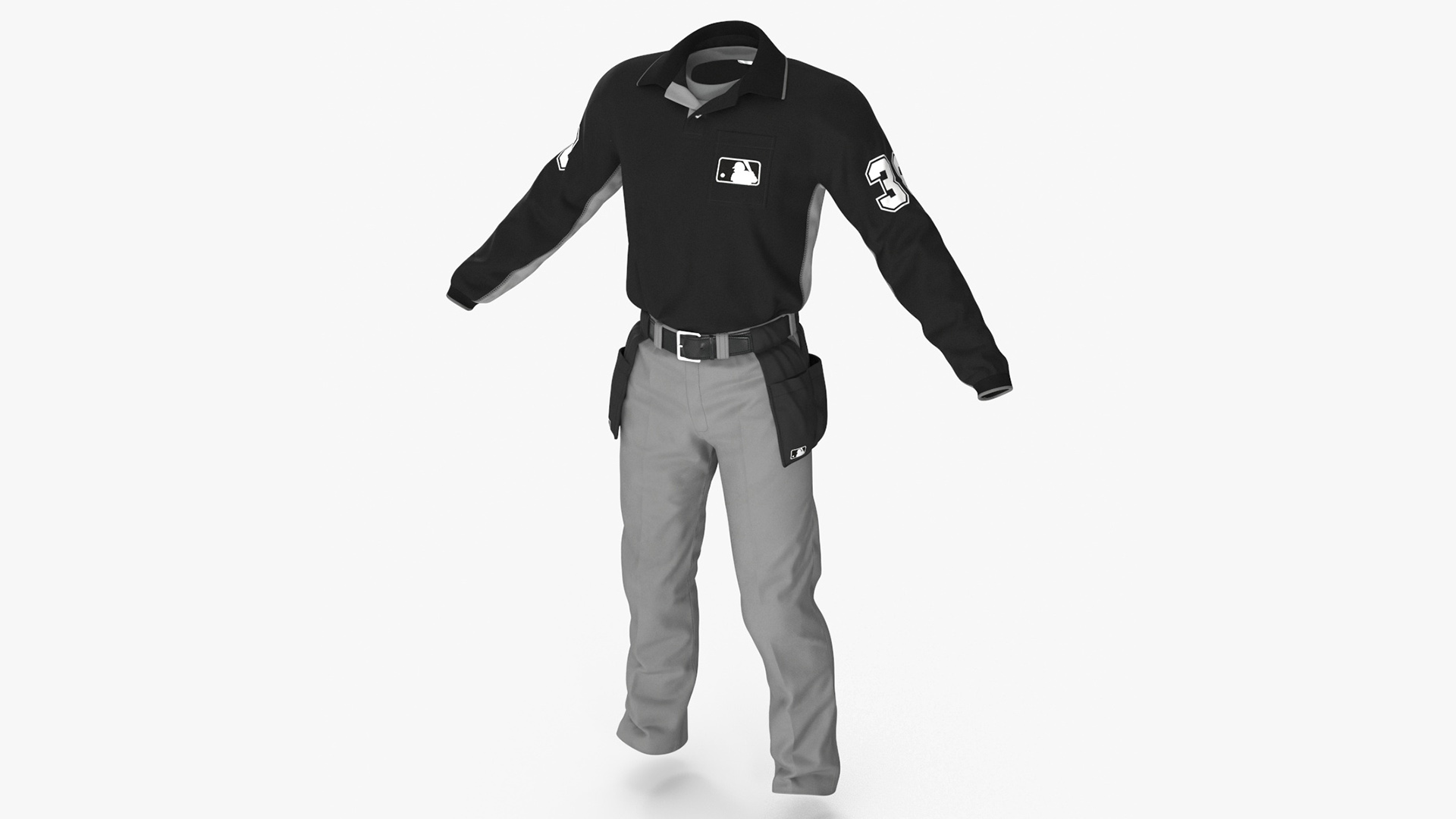 3D Baseball Umpire Uniform model