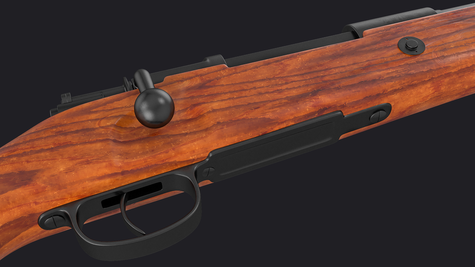 3D Mauser Karabiner 98K Bolt Action Rifle model