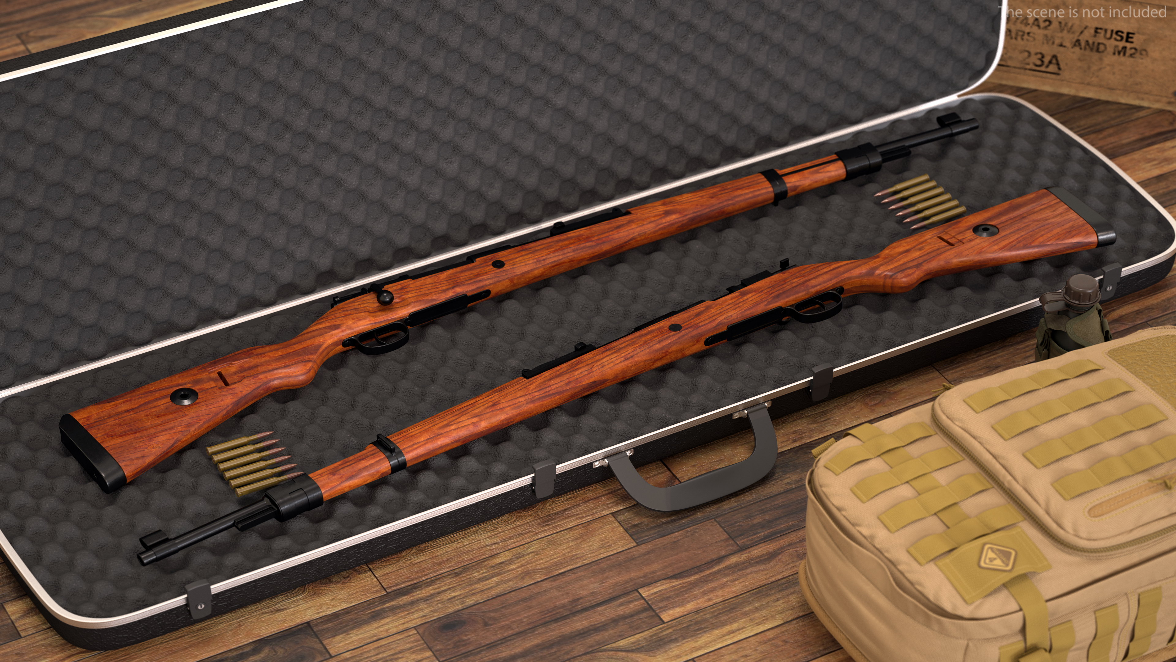 3D Mauser Karabiner 98K Bolt Action Rifle model