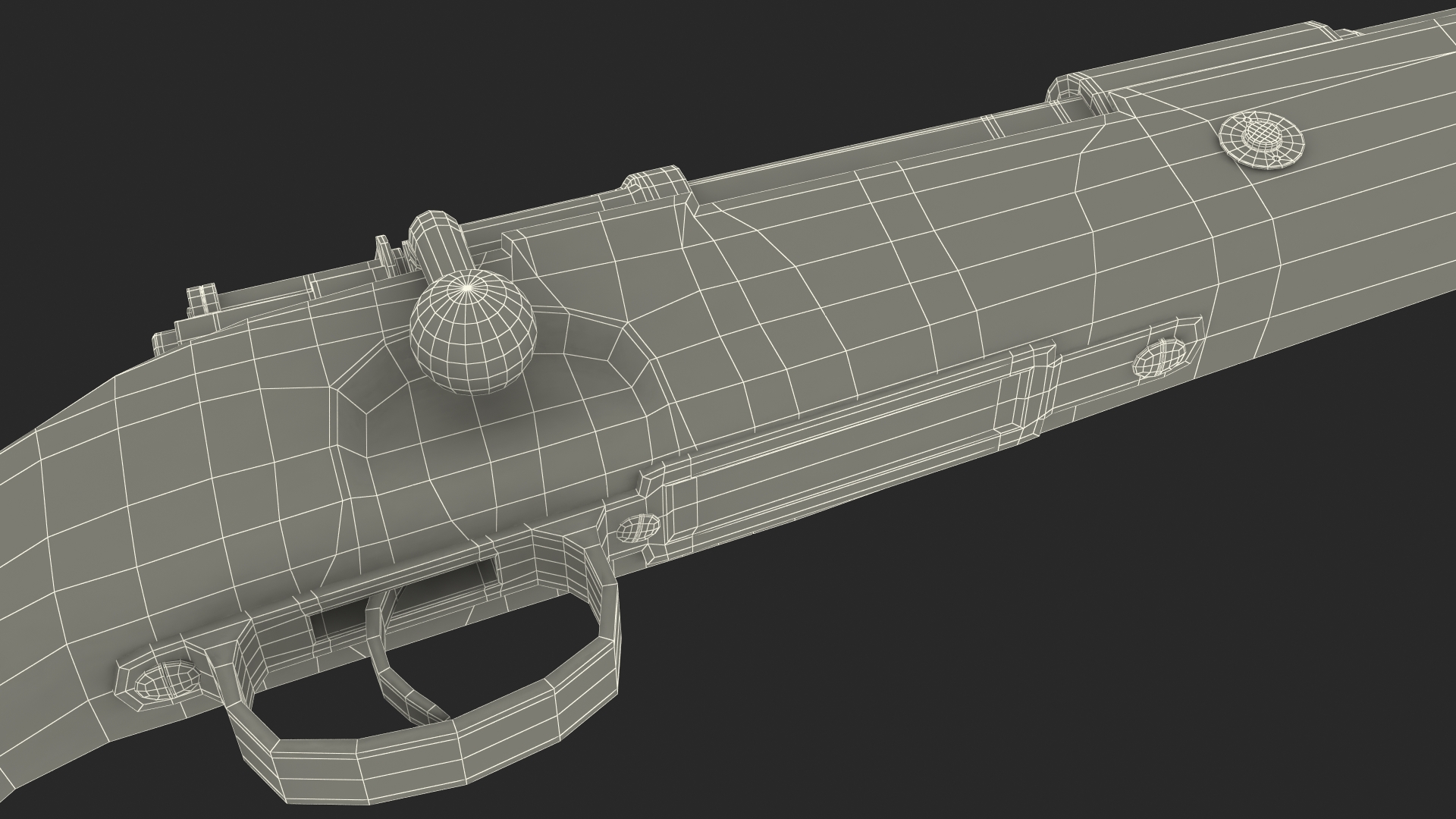 3D Mauser Karabiner 98K Bolt Action Rifle model