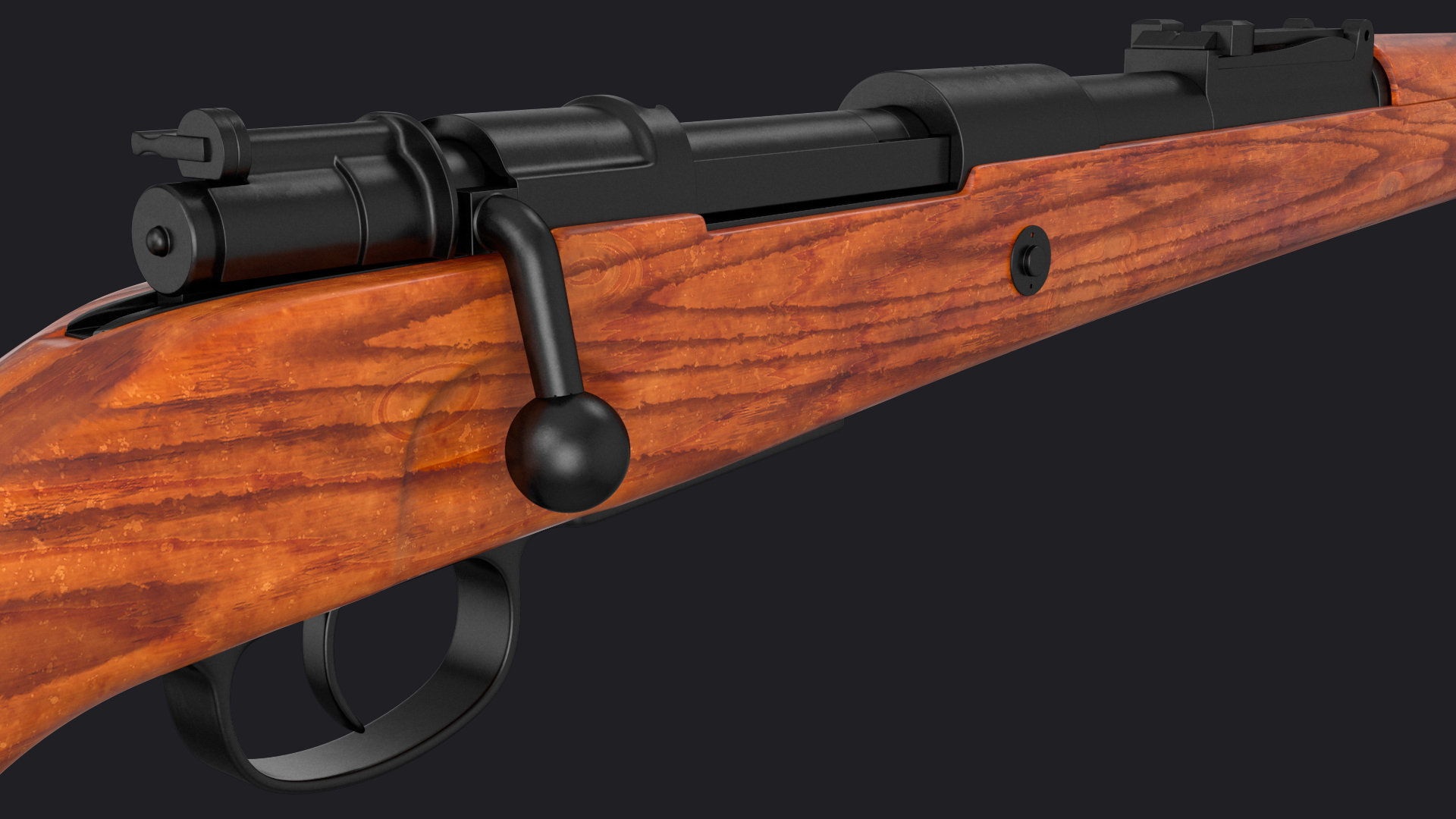 3D Mauser Karabiner 98K Bolt Action Rifle model