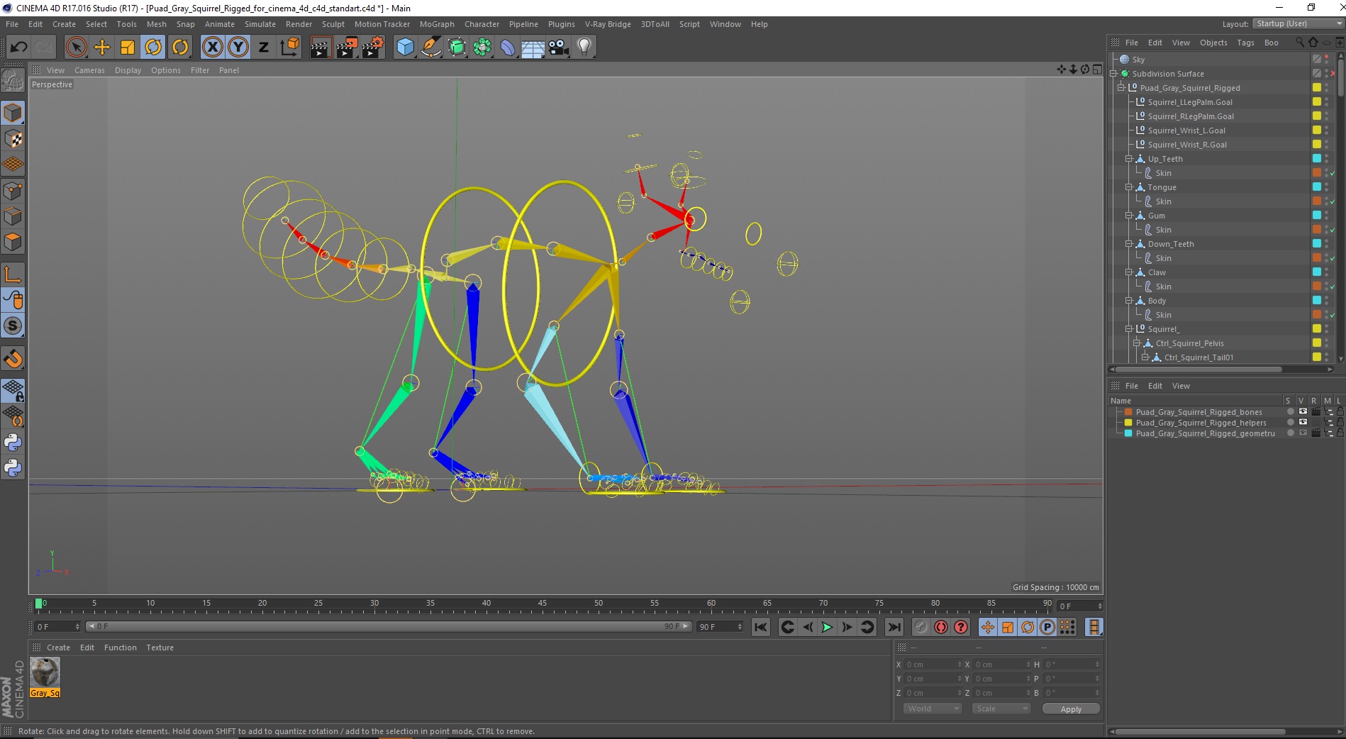 3D Sharptooth Lemon Shark Rigged for Cinema 4D model