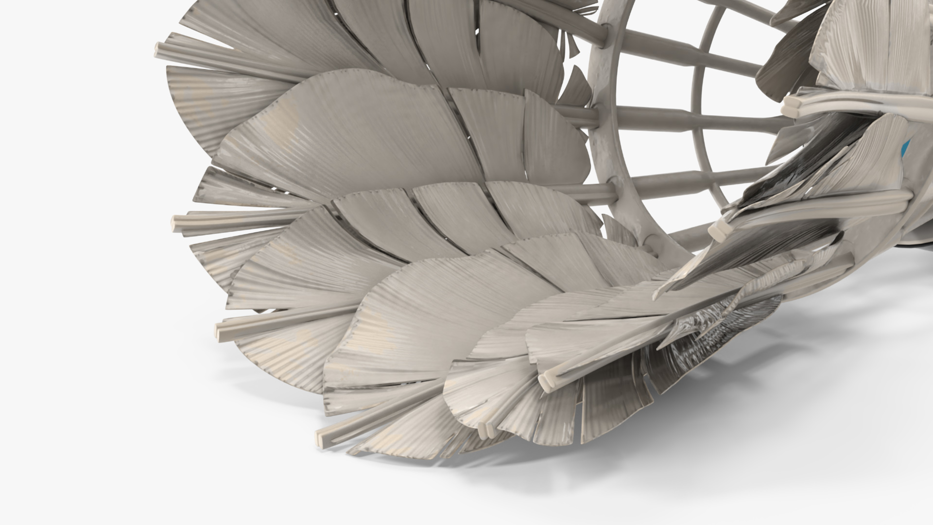 3D Feather Shuttlecock Old model