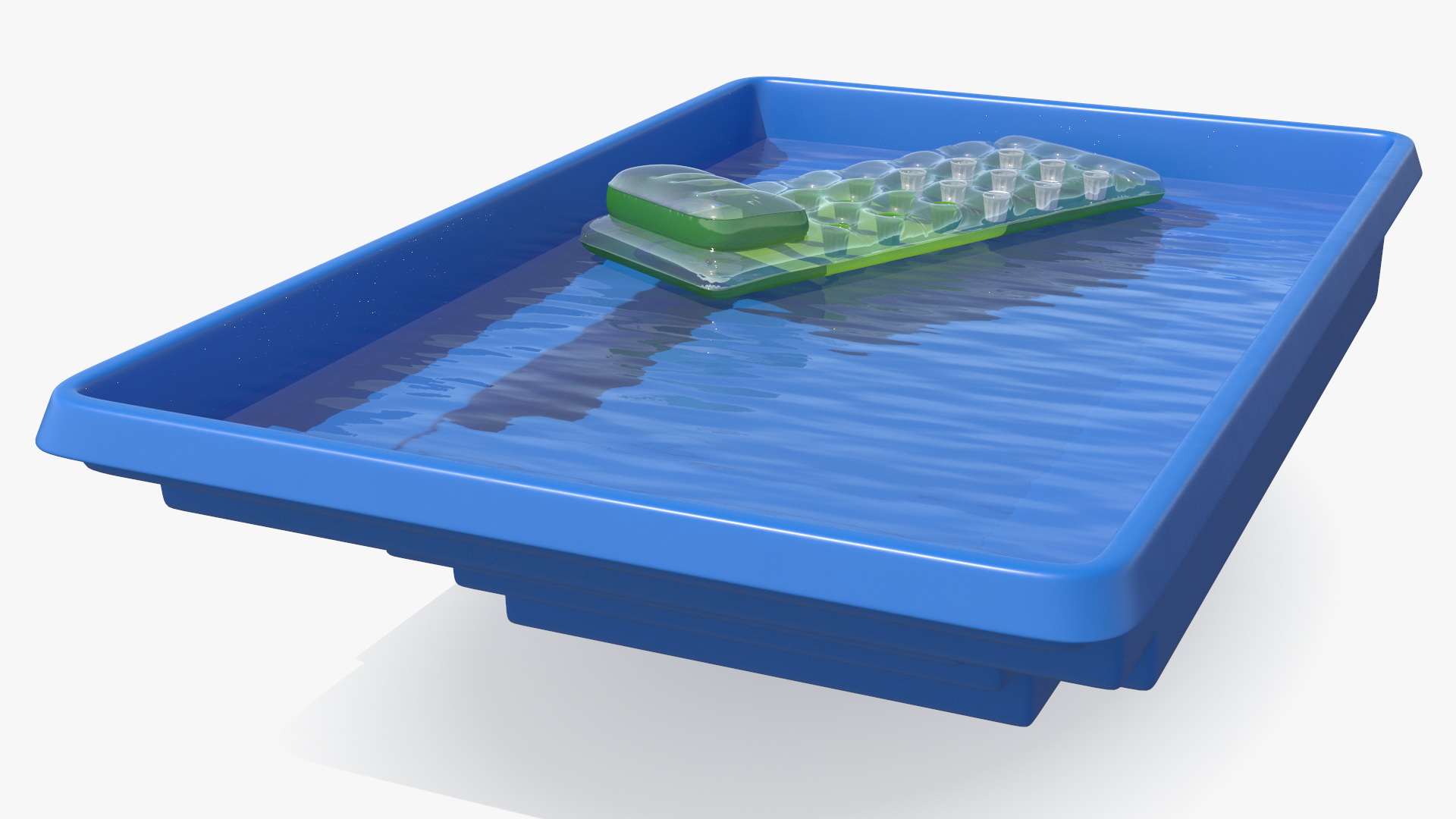 3D Pool and Inflatable Mattress model