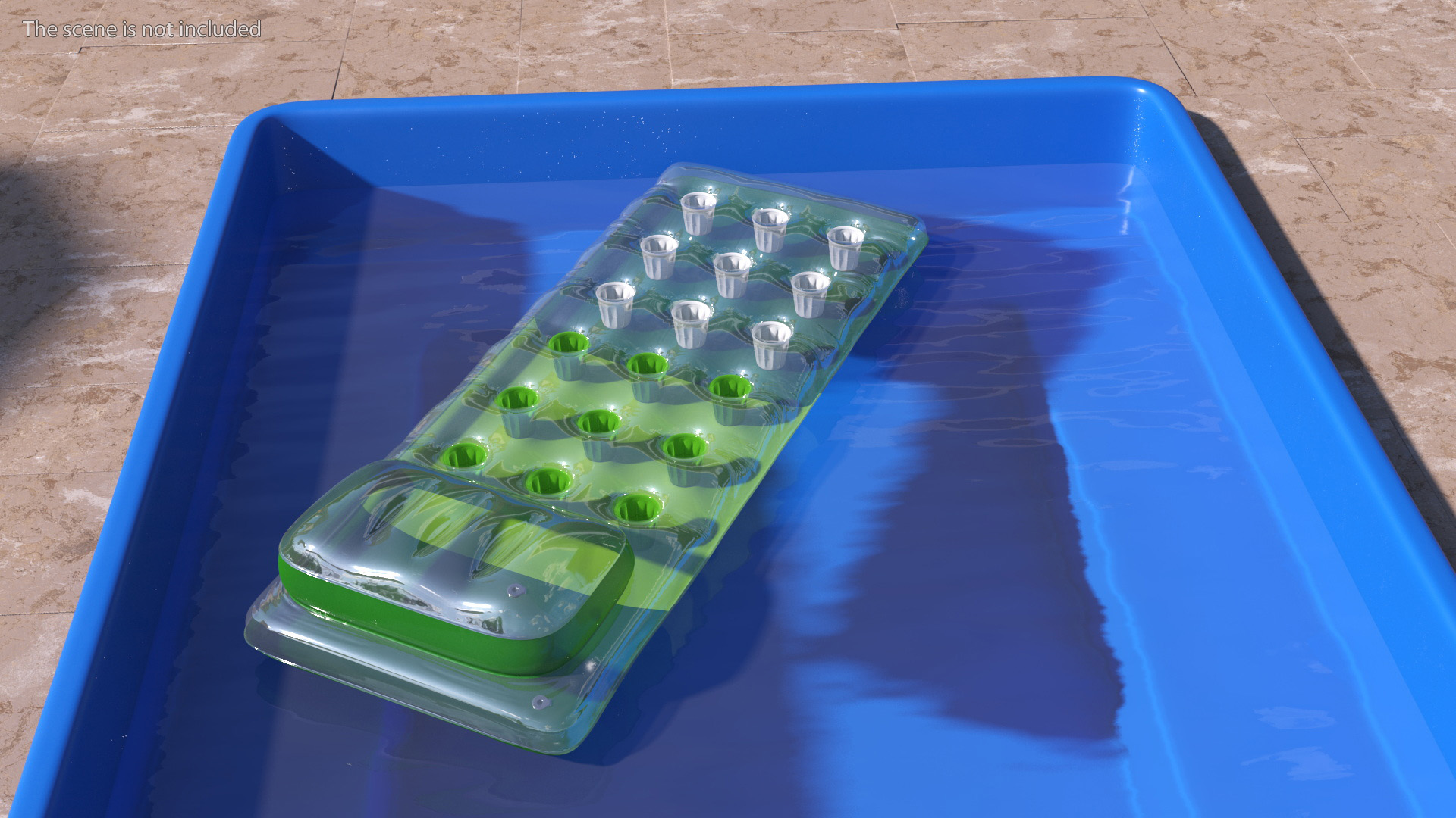 3D Pool and Inflatable Mattress model