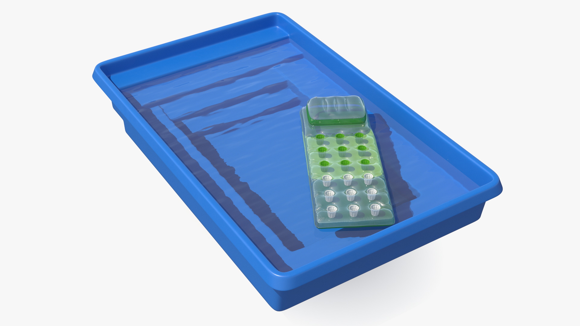 3D Pool and Inflatable Mattress model