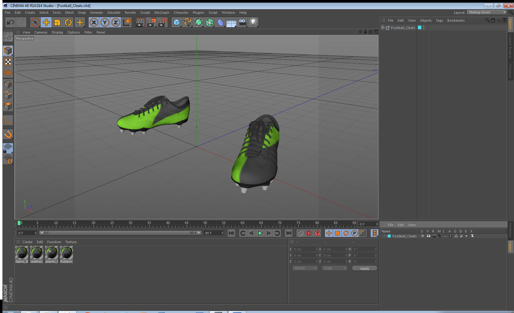 3D model Football Cleats