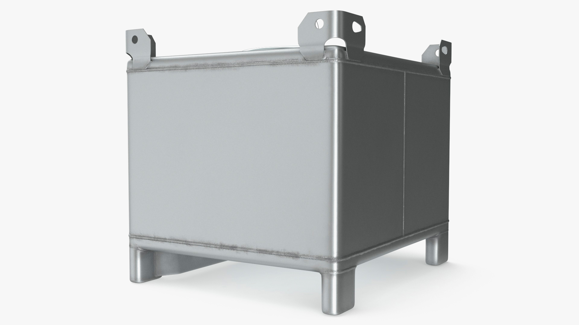 3D model 180 Gallon IBC Stainless Steel Tank