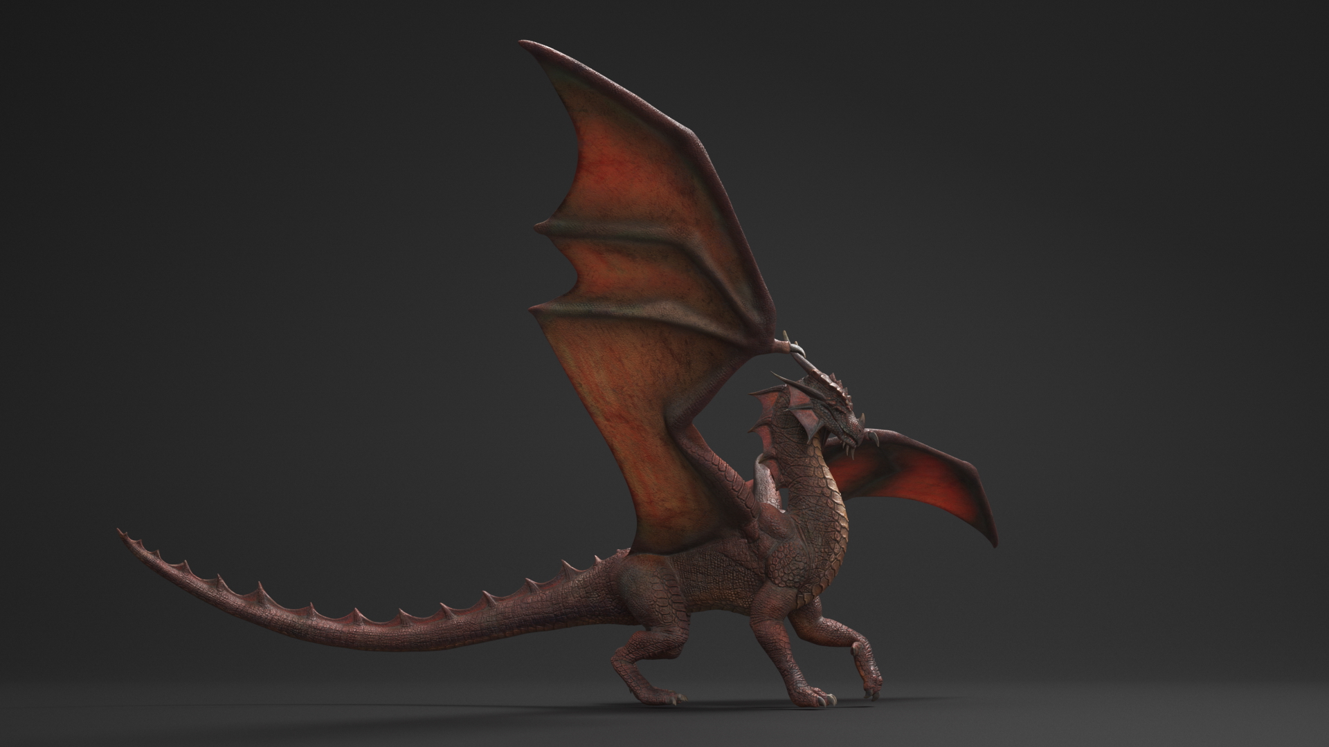 3D Ancient Dragon Rigged