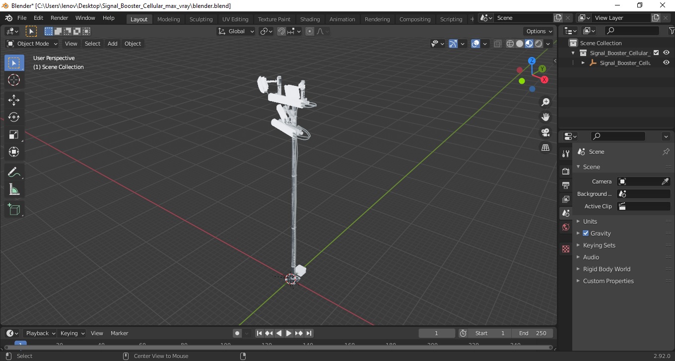 3D Signal Booster Cellular model