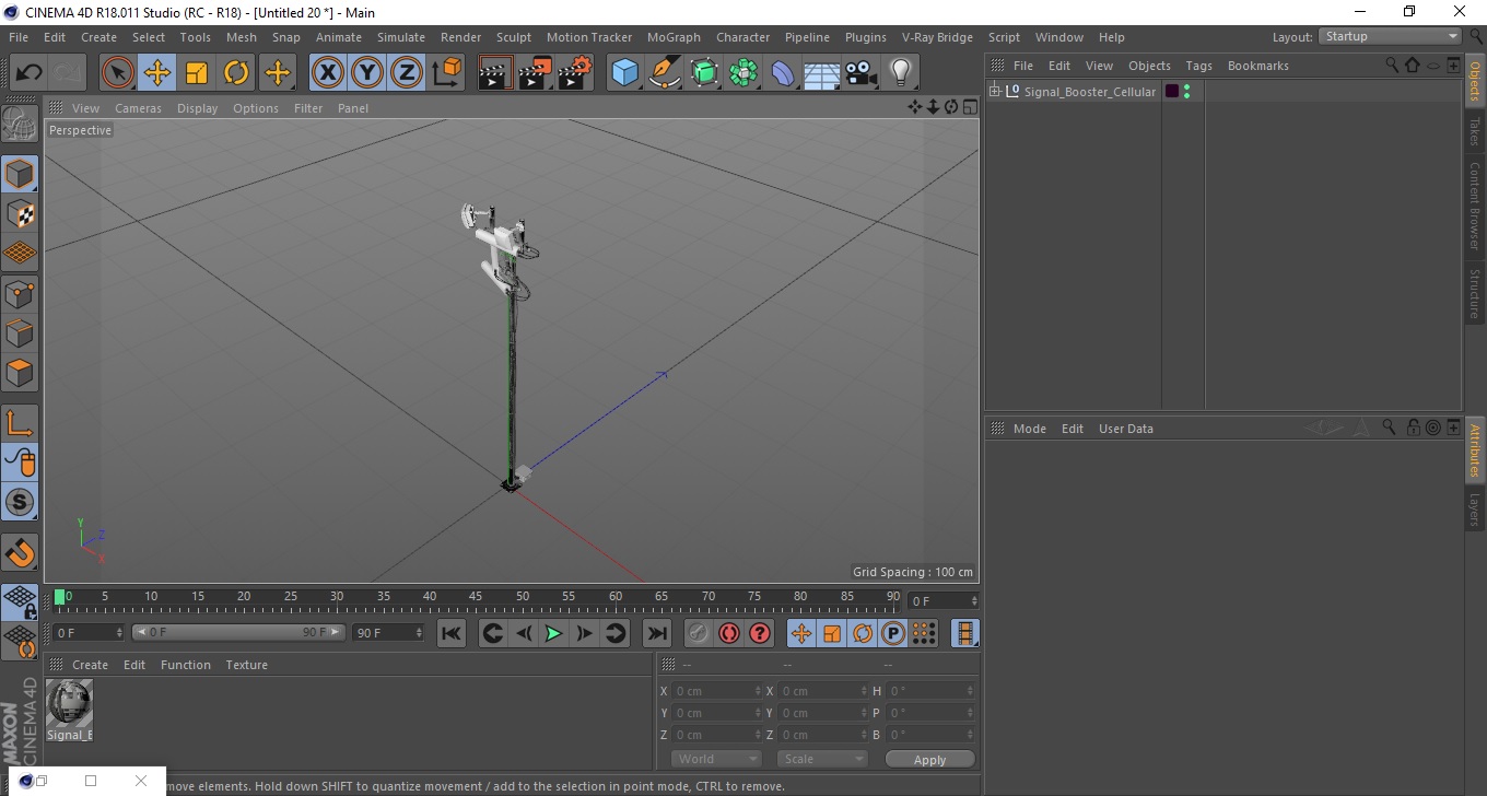 3D Signal Booster Cellular model