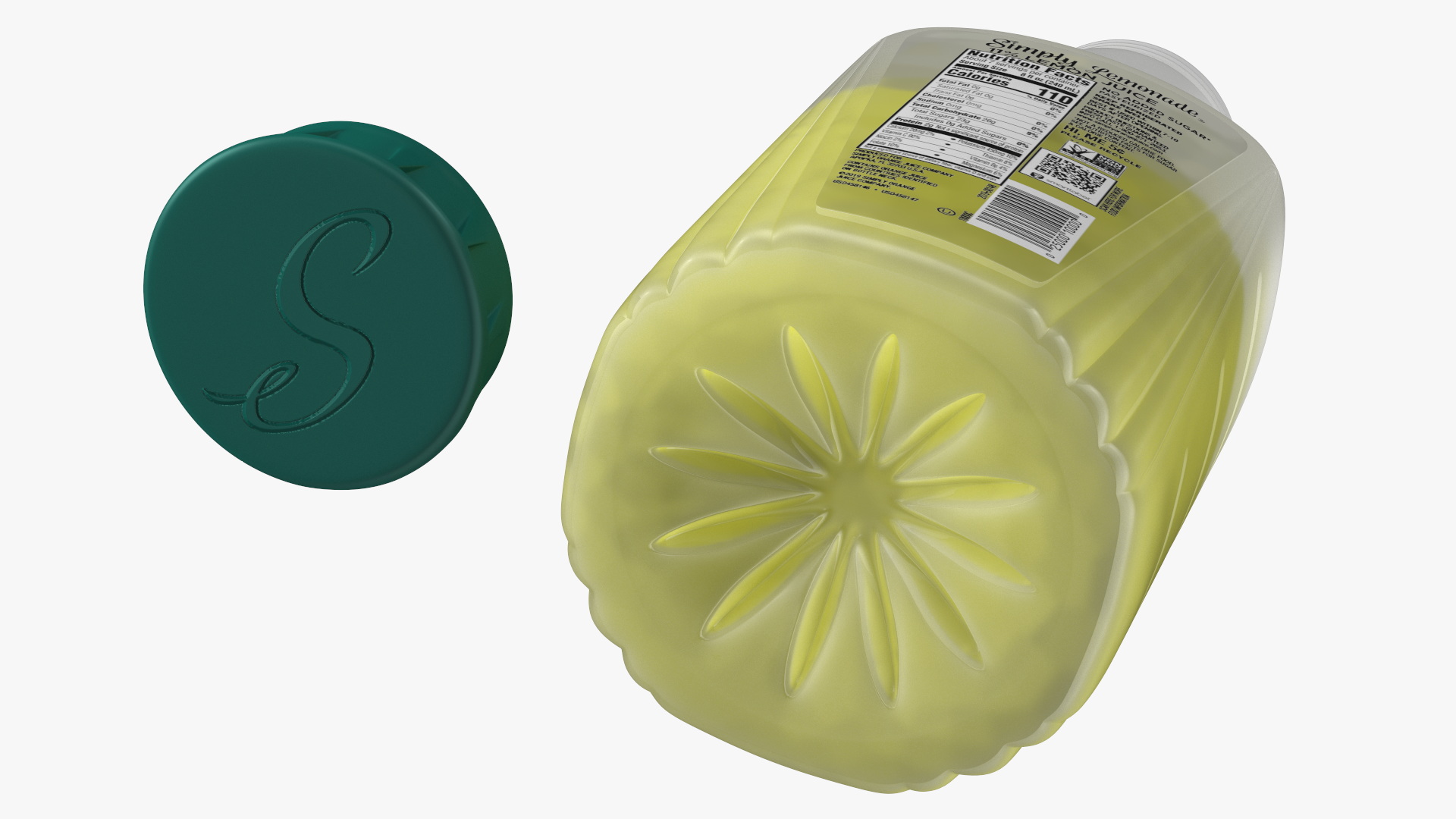 3D model Lemon Beverage Simply Lemonade Open