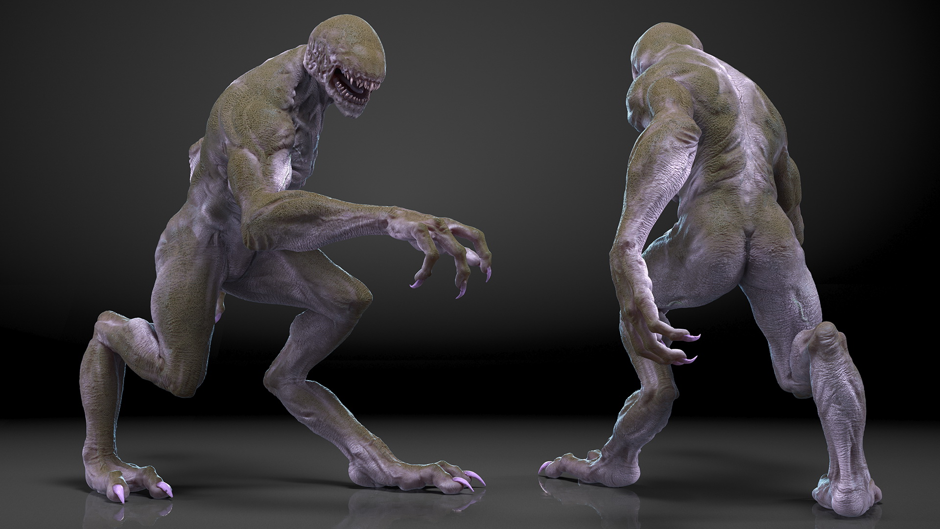 3D Monster Beast Walking Pose