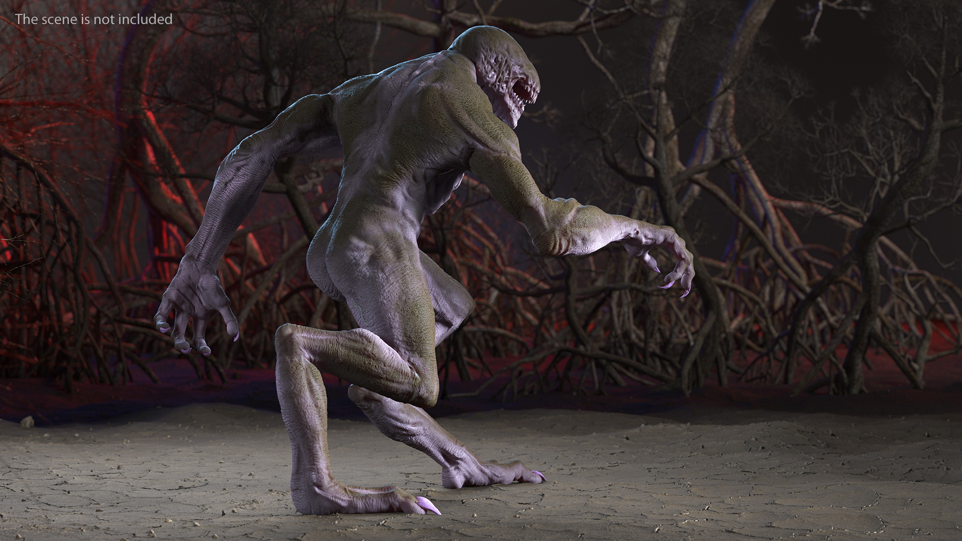 3D Monster Beast Walking Pose