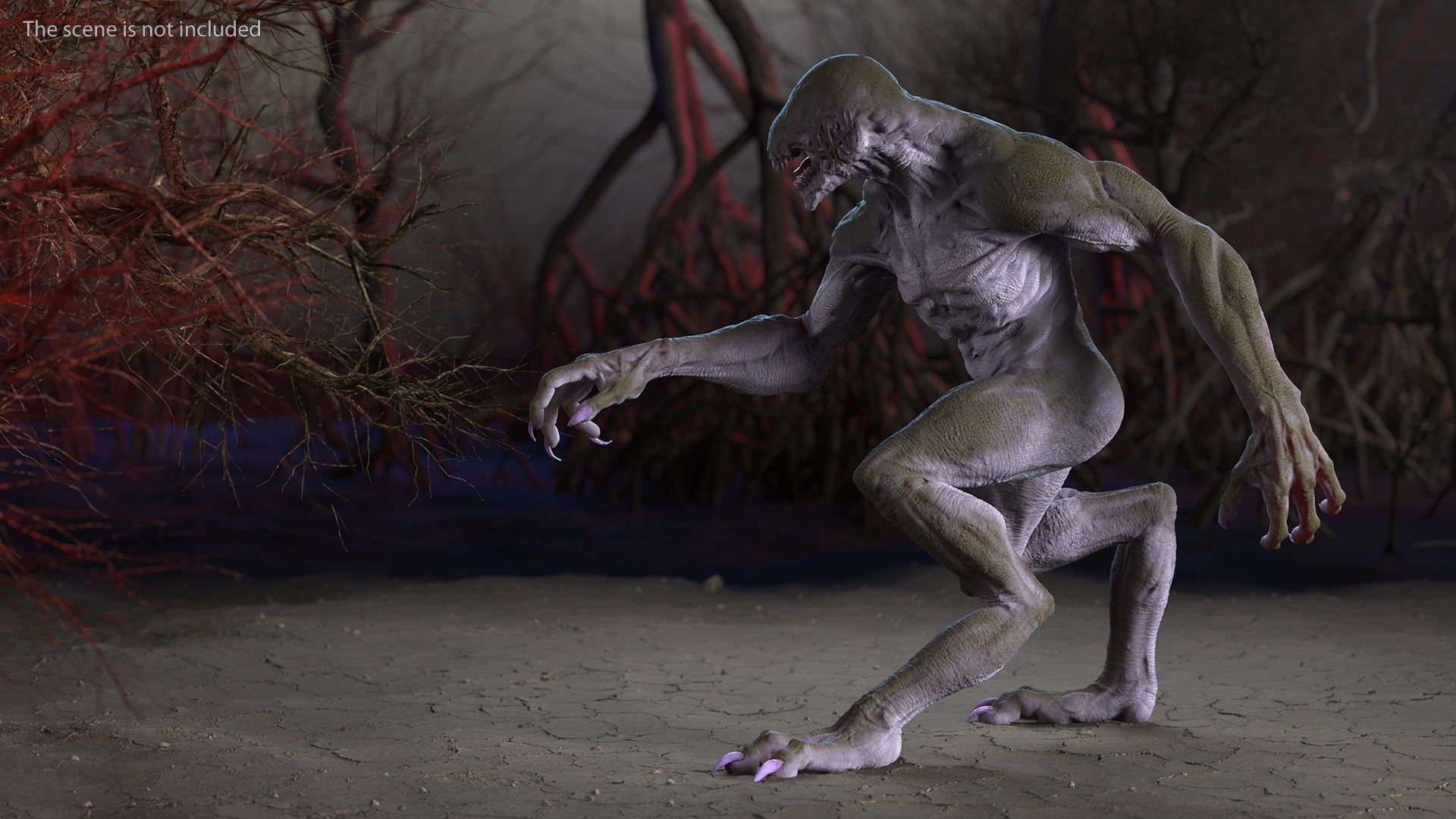 3D Monster Beast Walking Pose