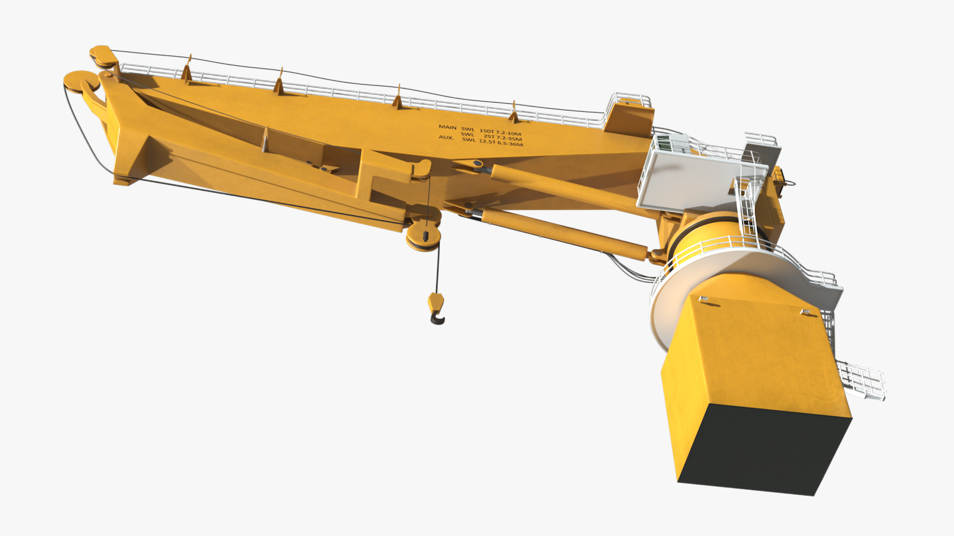 3D Offshore Pedestal Crane model