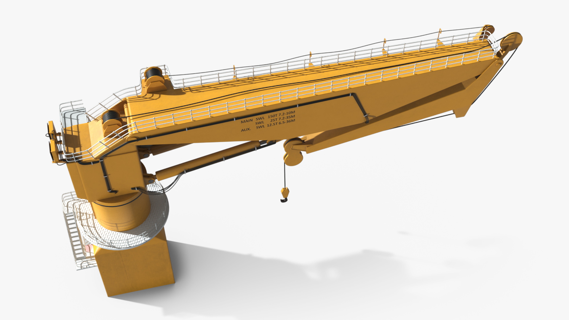 3D Offshore Pedestal Crane model