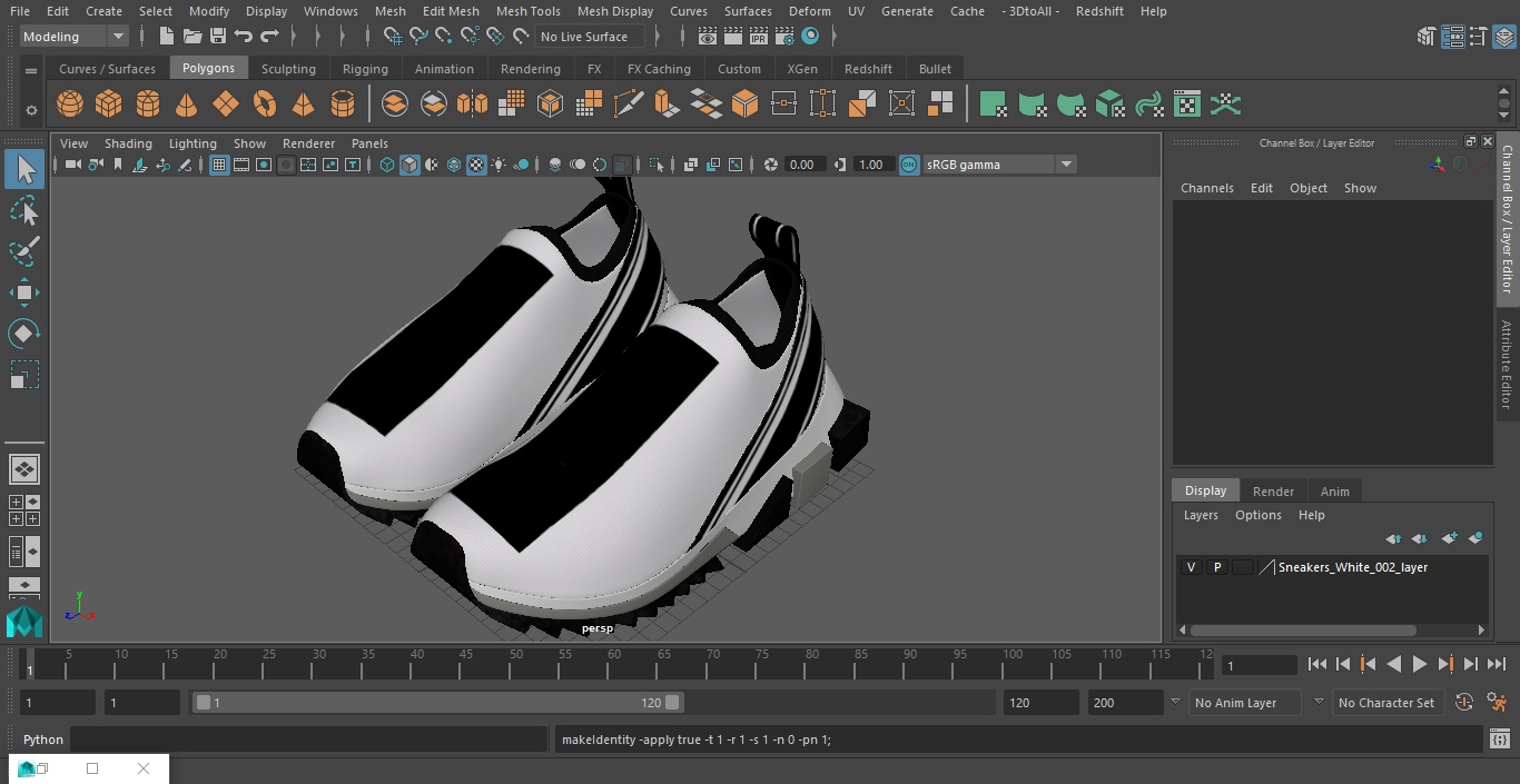 Sneakers White 3D model