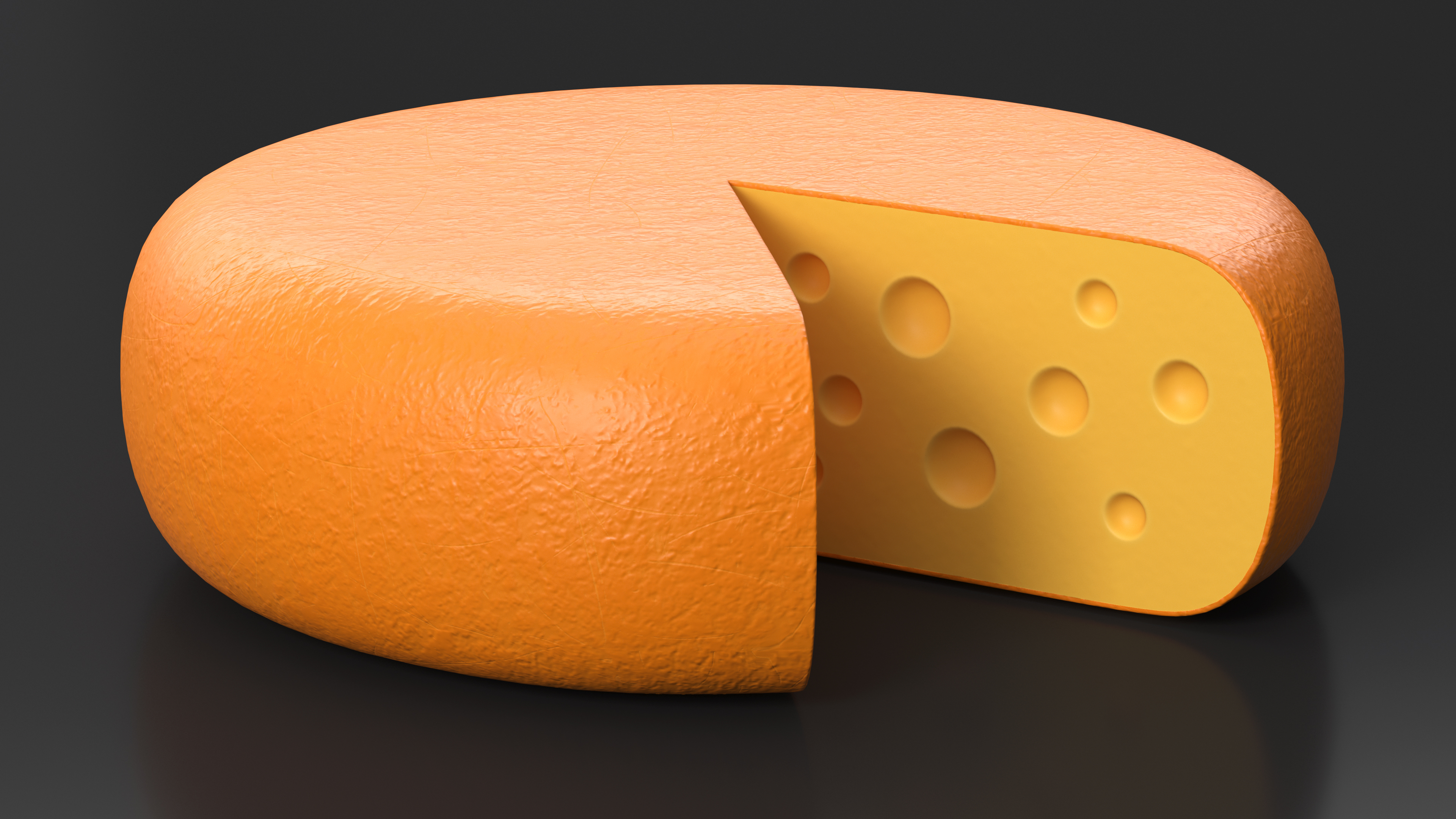 Cartoon Head of Cheese 3D