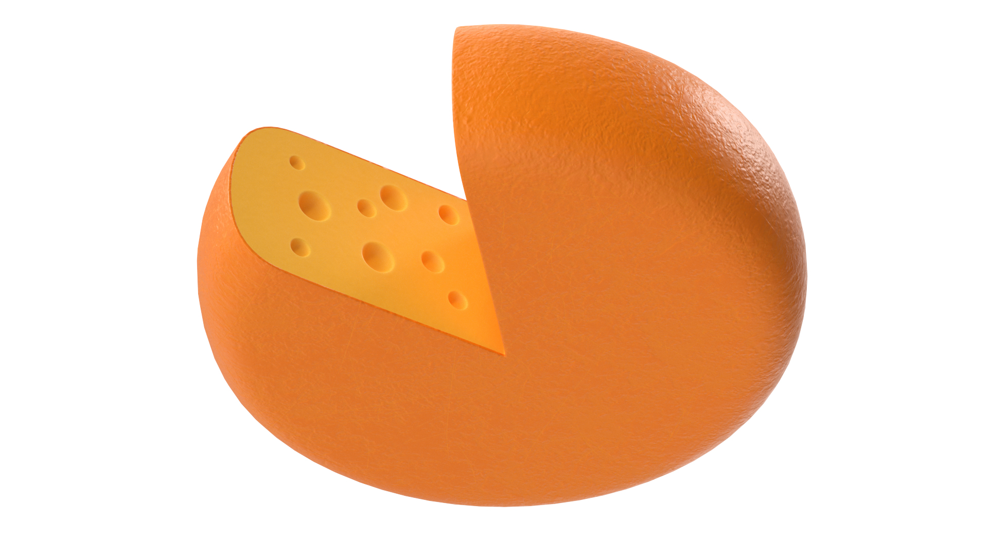 Cartoon Head of Cheese 3D