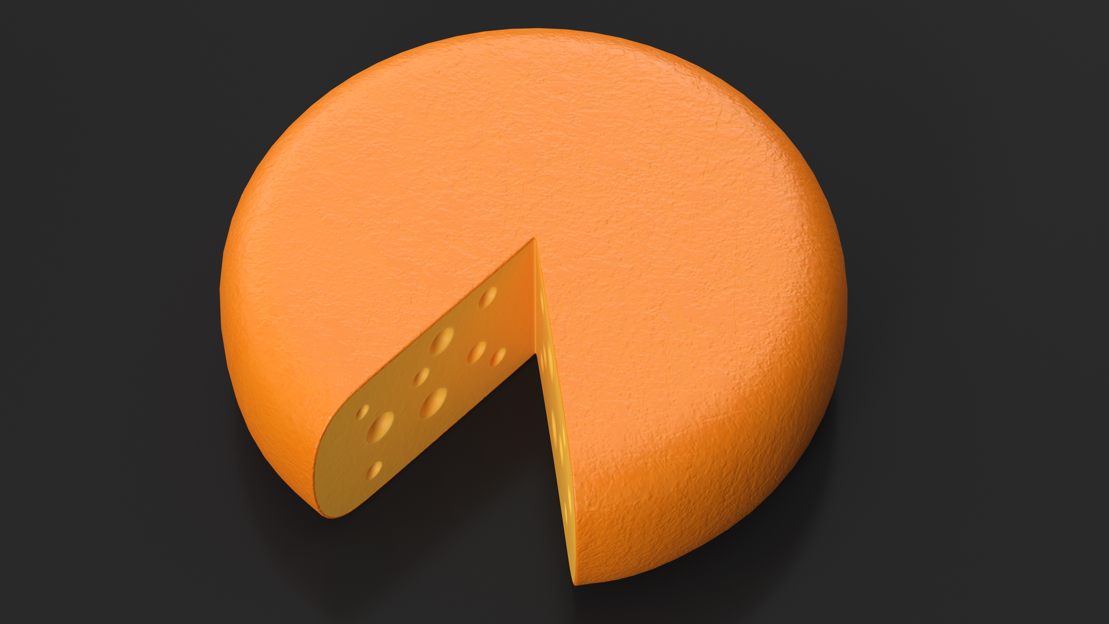 Cartoon Head of Cheese 3D