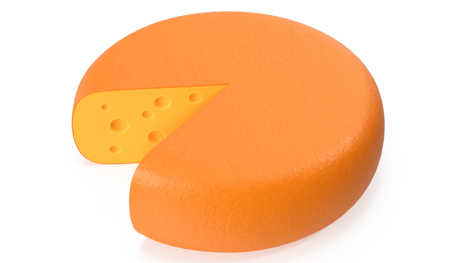 Cartoon Head of Cheese 3D